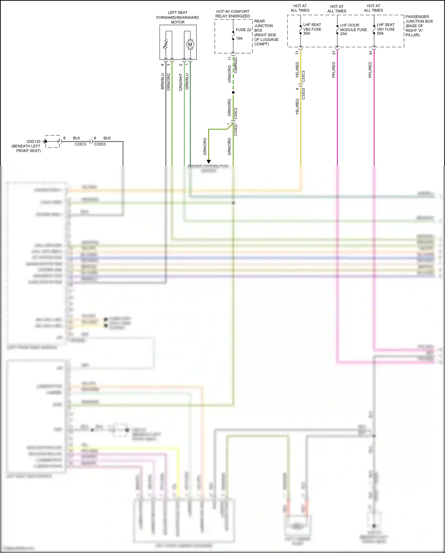 Wiring diagram logic feed for Jaguar XF II (2015-2020) (1 of 3)