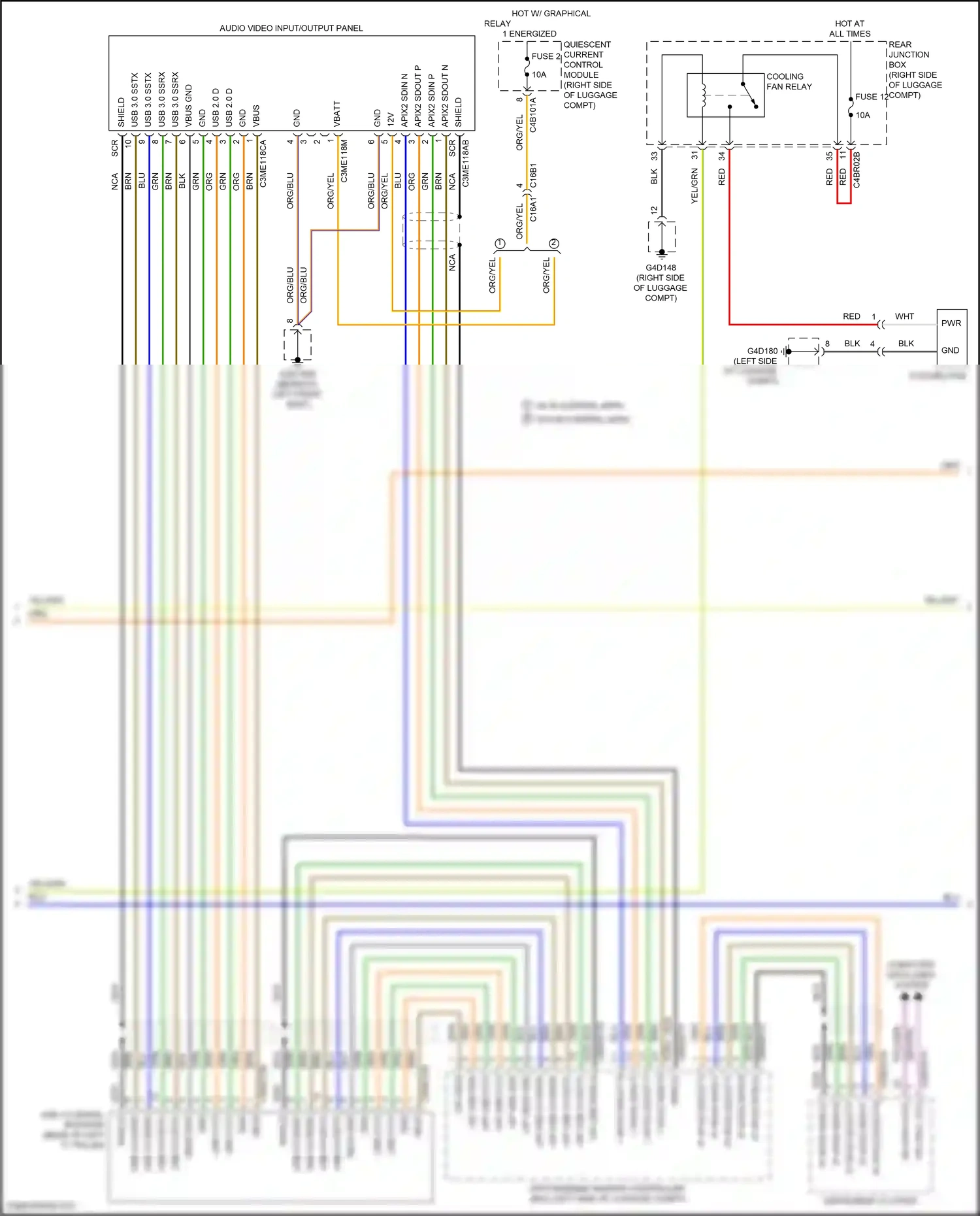 Wiring diagram nca for Jaguar XF II (2015-2020) (5 of 51)