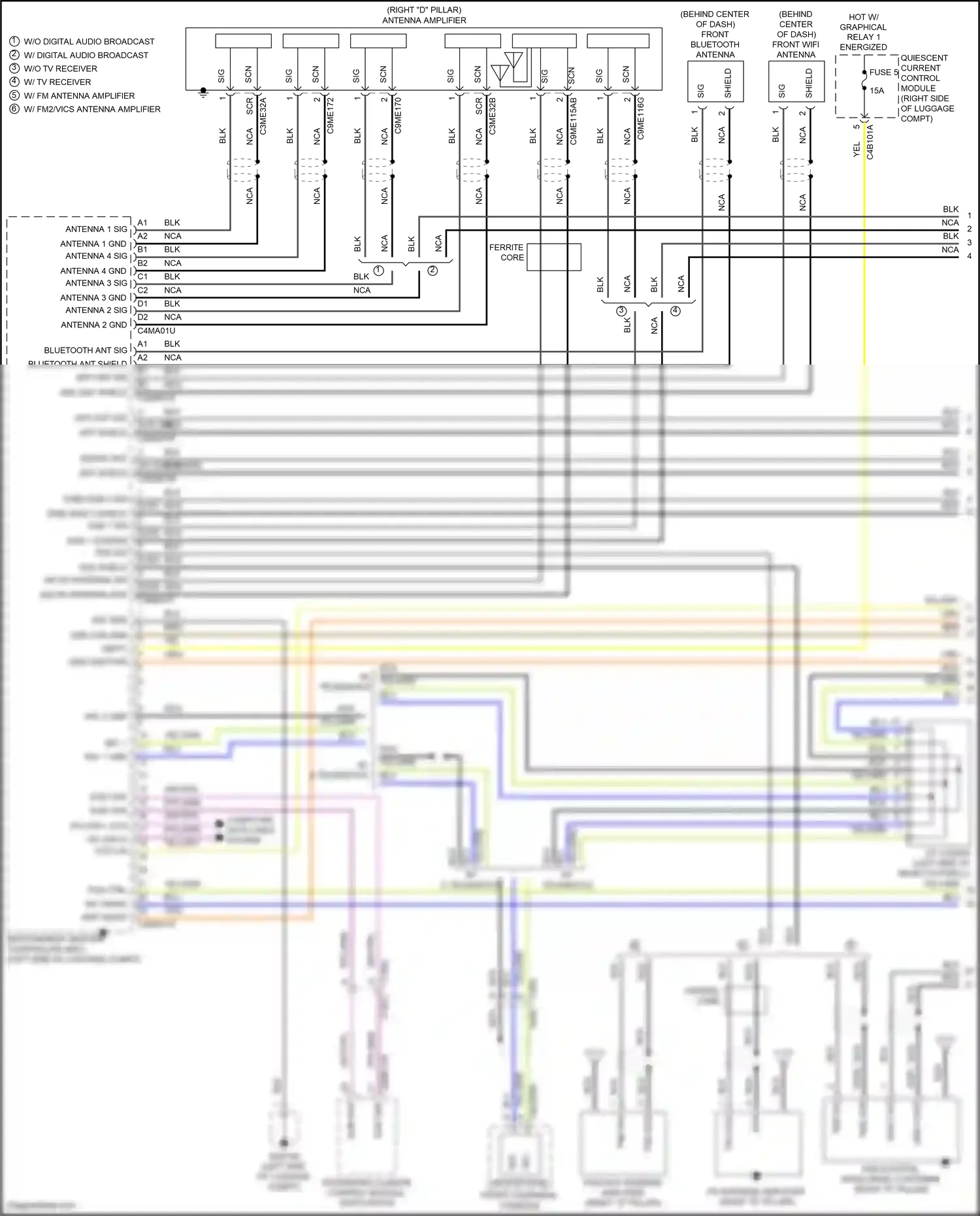 Wiring diagram nca for Jaguar XF II (2015-2020) (18 of 51)