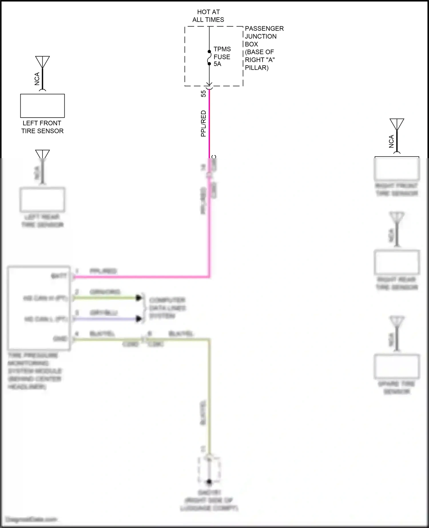 Wiring diagram nca for Jaguar XF II (2015-2020) (48 of 51)