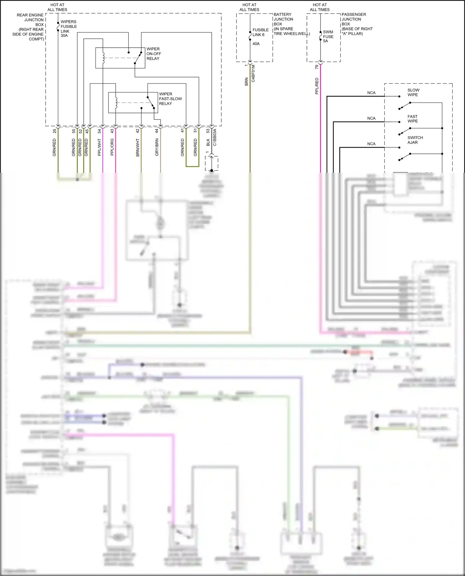 Wiring diagram rain/light sensor for Jaguar XF II (2015-2020) (4 of 4)