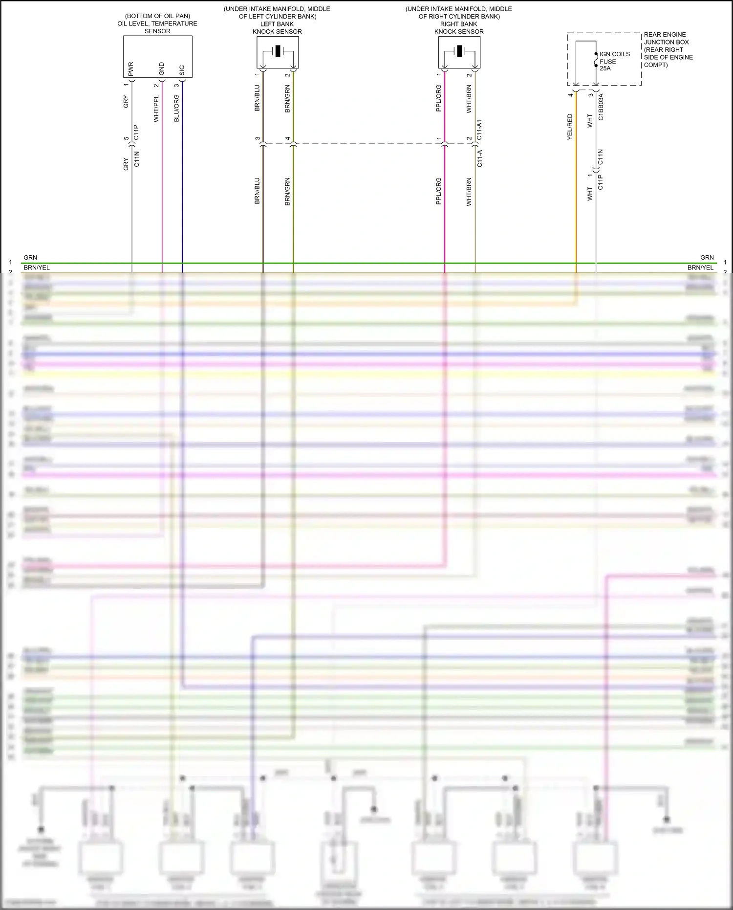 Wiring diagram rear engine junction box for Jaguar XF II (2015-2020) (19 of 19)