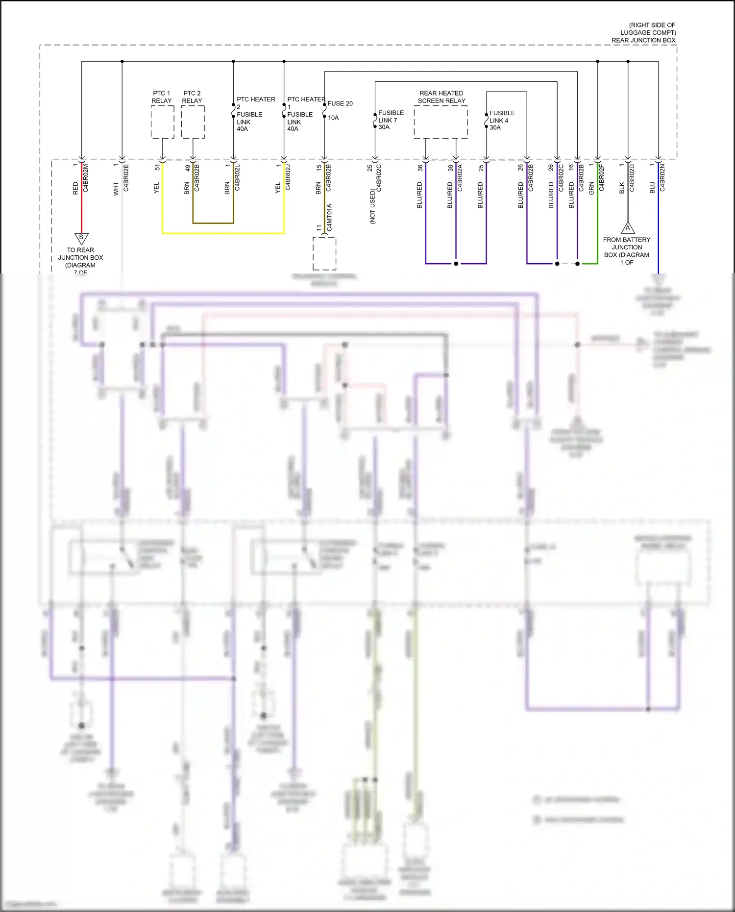 Wiring diagram red for Jaguar XF II (2015-2020) (9 of 58)