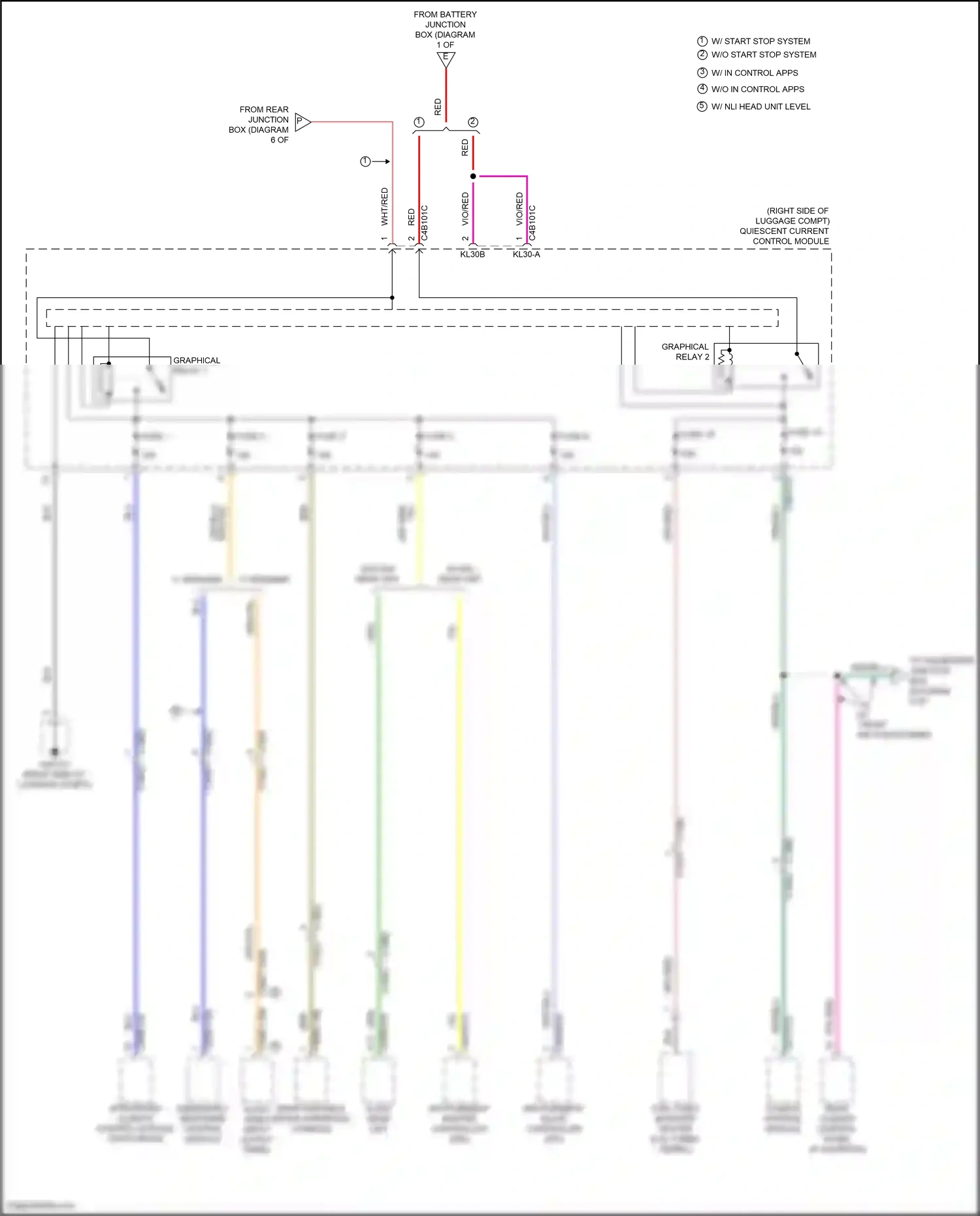 Wiring diagram red for Jaguar XF II (2015-2020) (6 of 58)