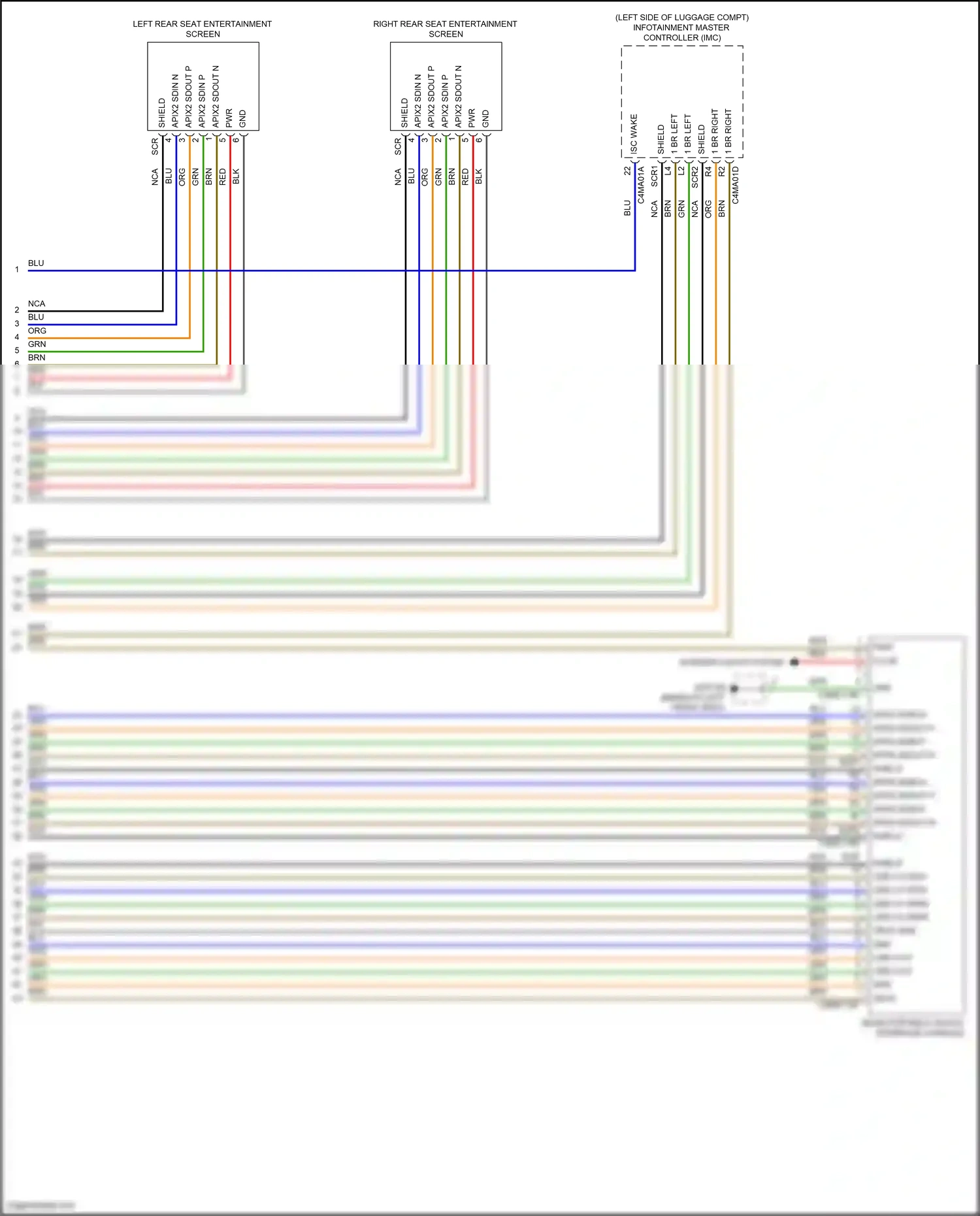 Wiring diagram scr shield for Jaguar XF II (2015-2020) (5 of 6)