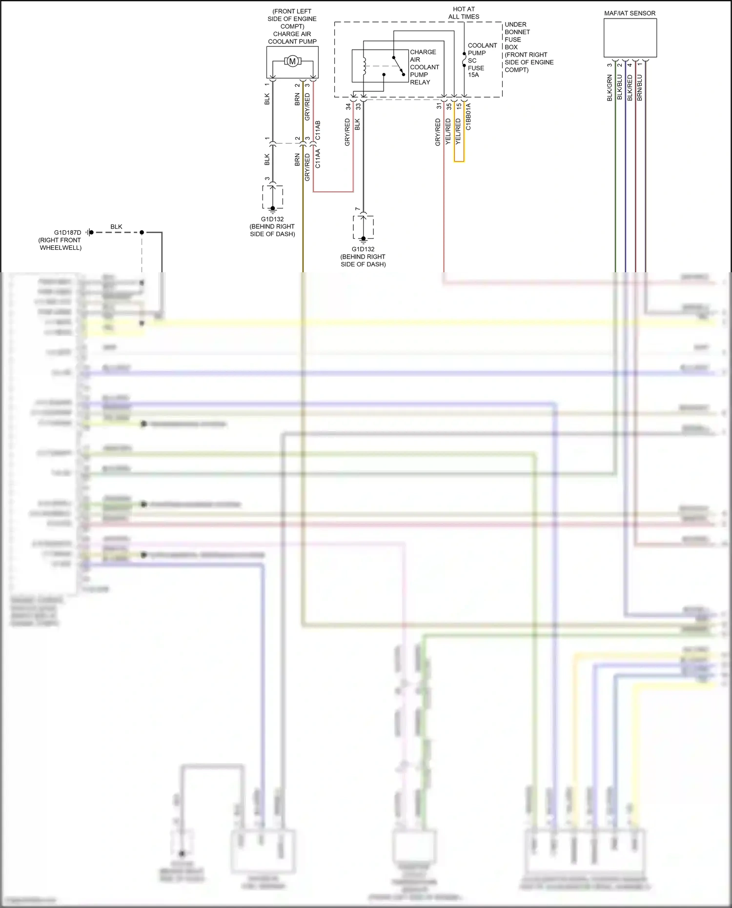 Wiring diagram starting/charging system for Jaguar XF II (2015-2020) (2 of 4)