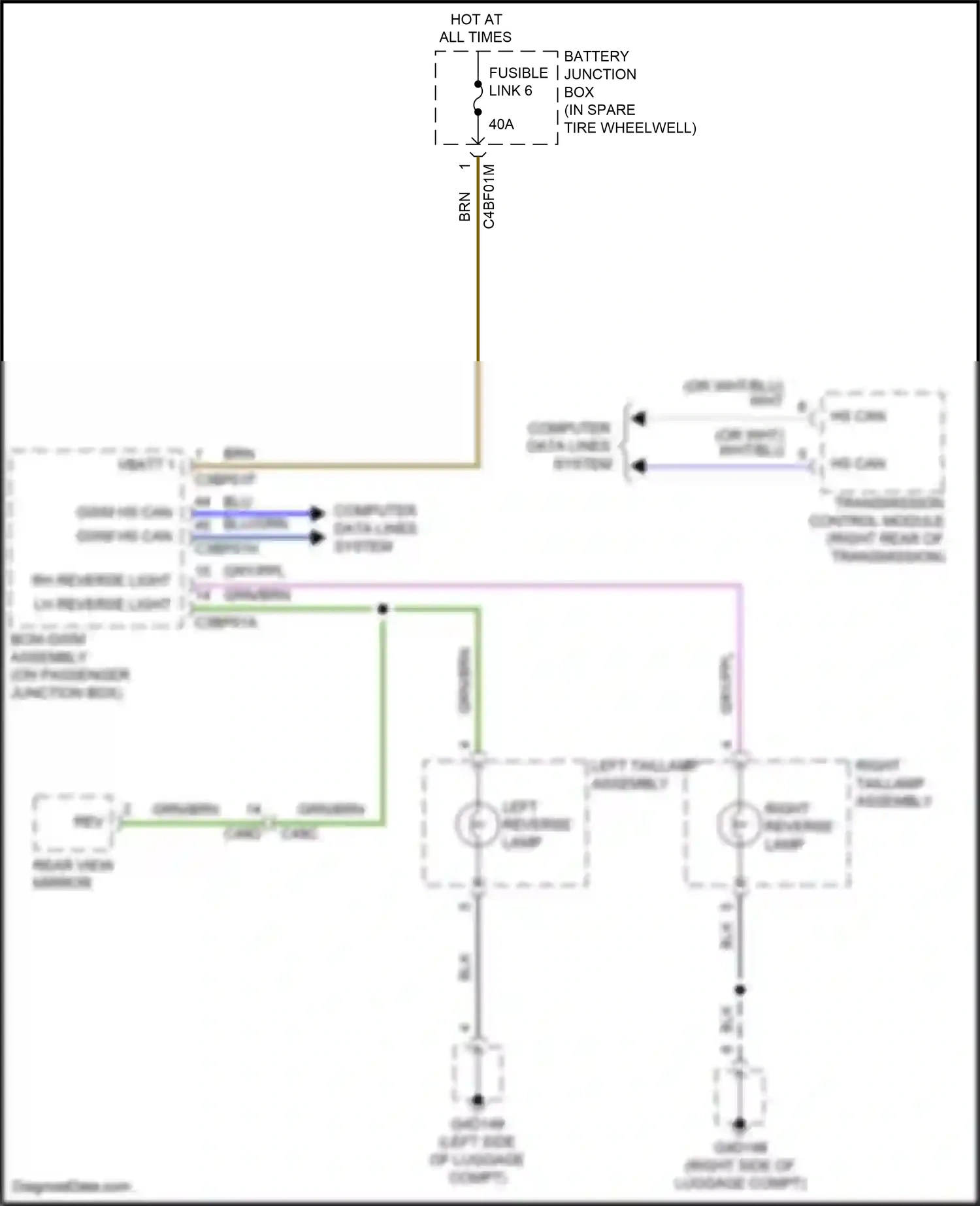 Wiring diagram vbatt 1 for Jaguar XF II (2015-2020) (3 of 16)
