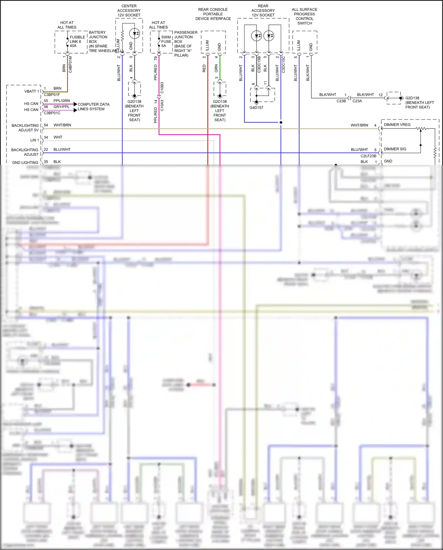 Wiring diagram vbatt 1 for Jaguar XF II (2015-2020) (14 of 16)