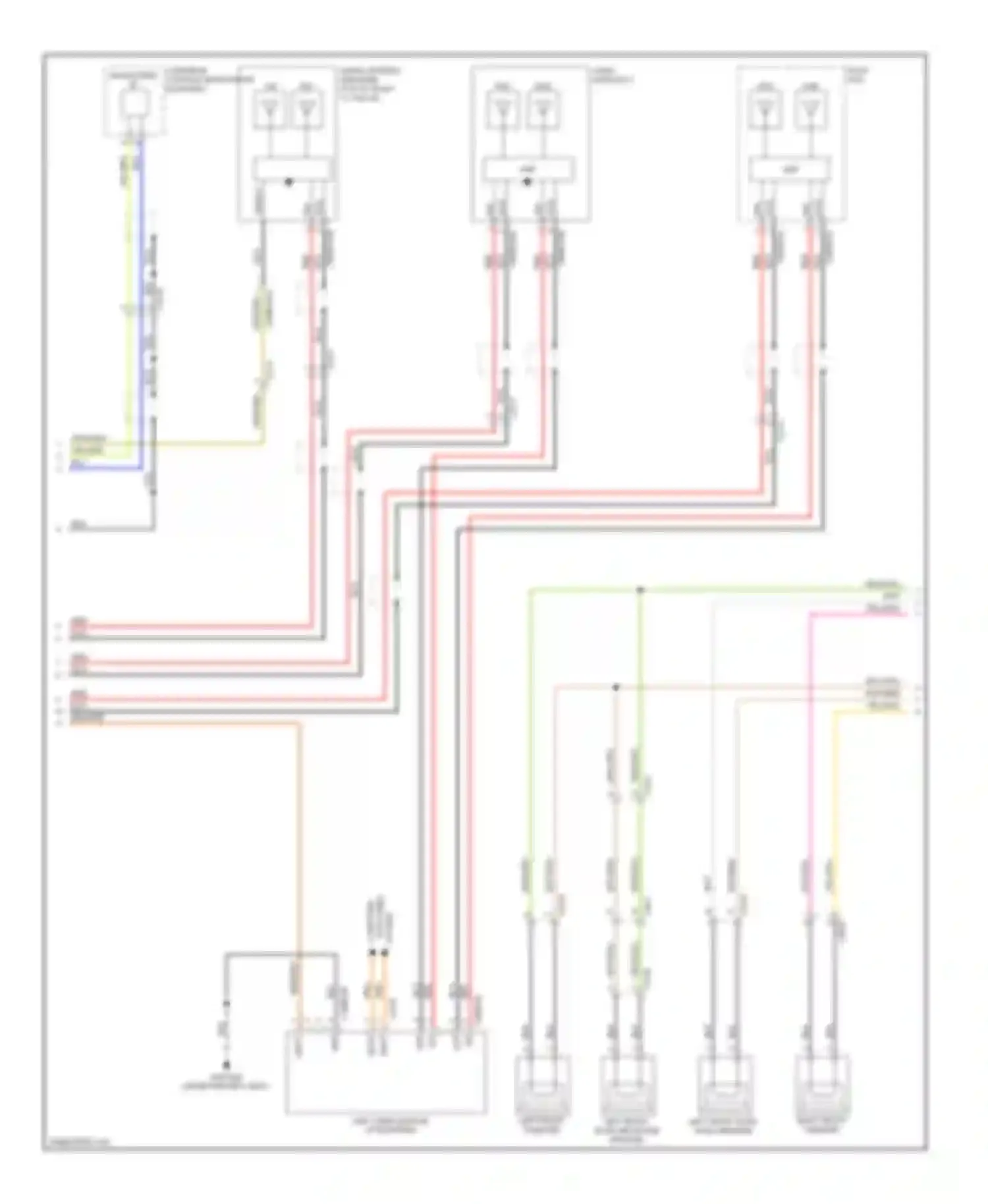 XFR Jaguar I facelift (2011-2015): Navigation circuit, 10 speaker system (4 of 5)