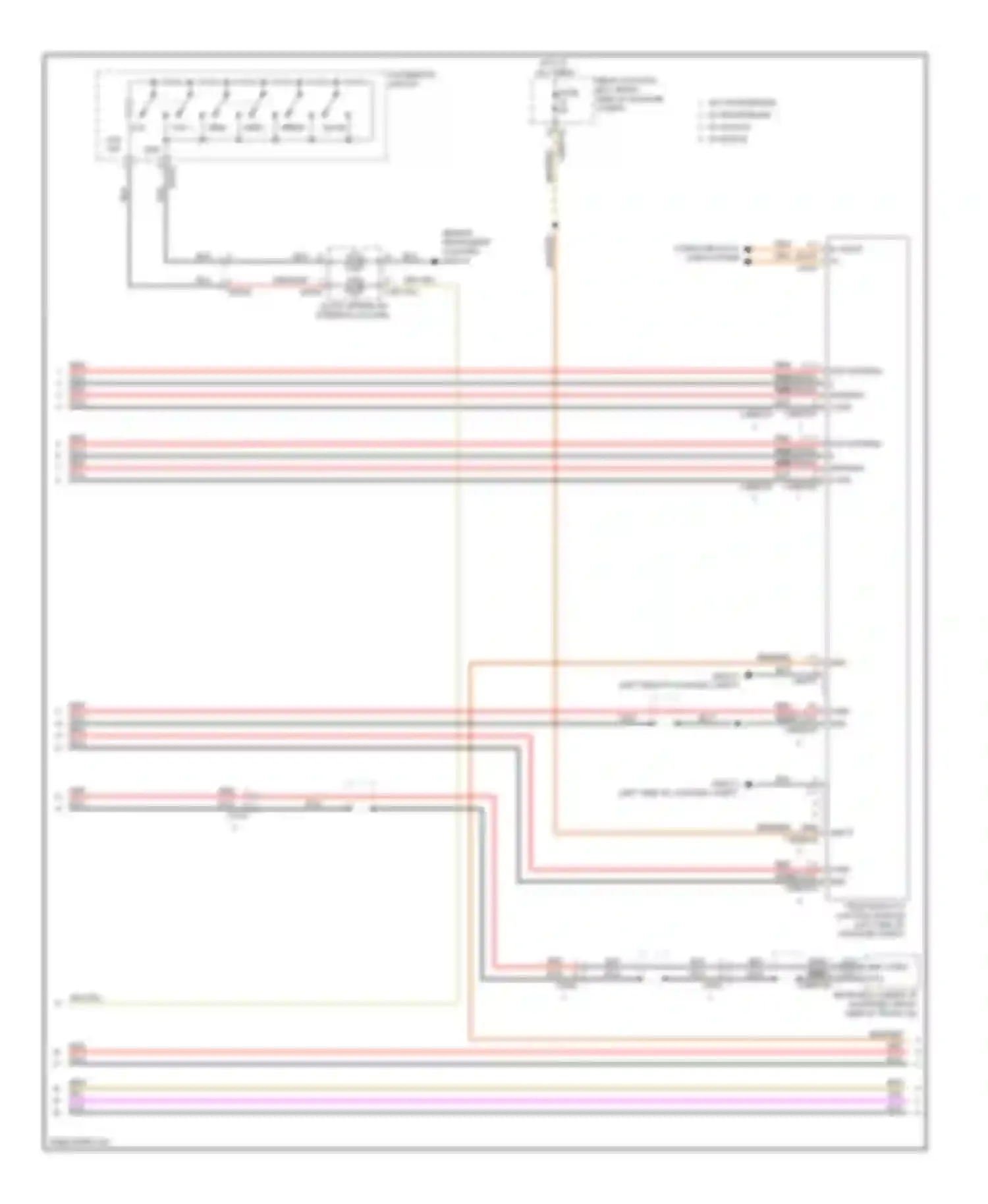 XFR Jaguar I facelift (2011-2015): Navigation circuit, 12 & 15 speaker systems (2 of 6)