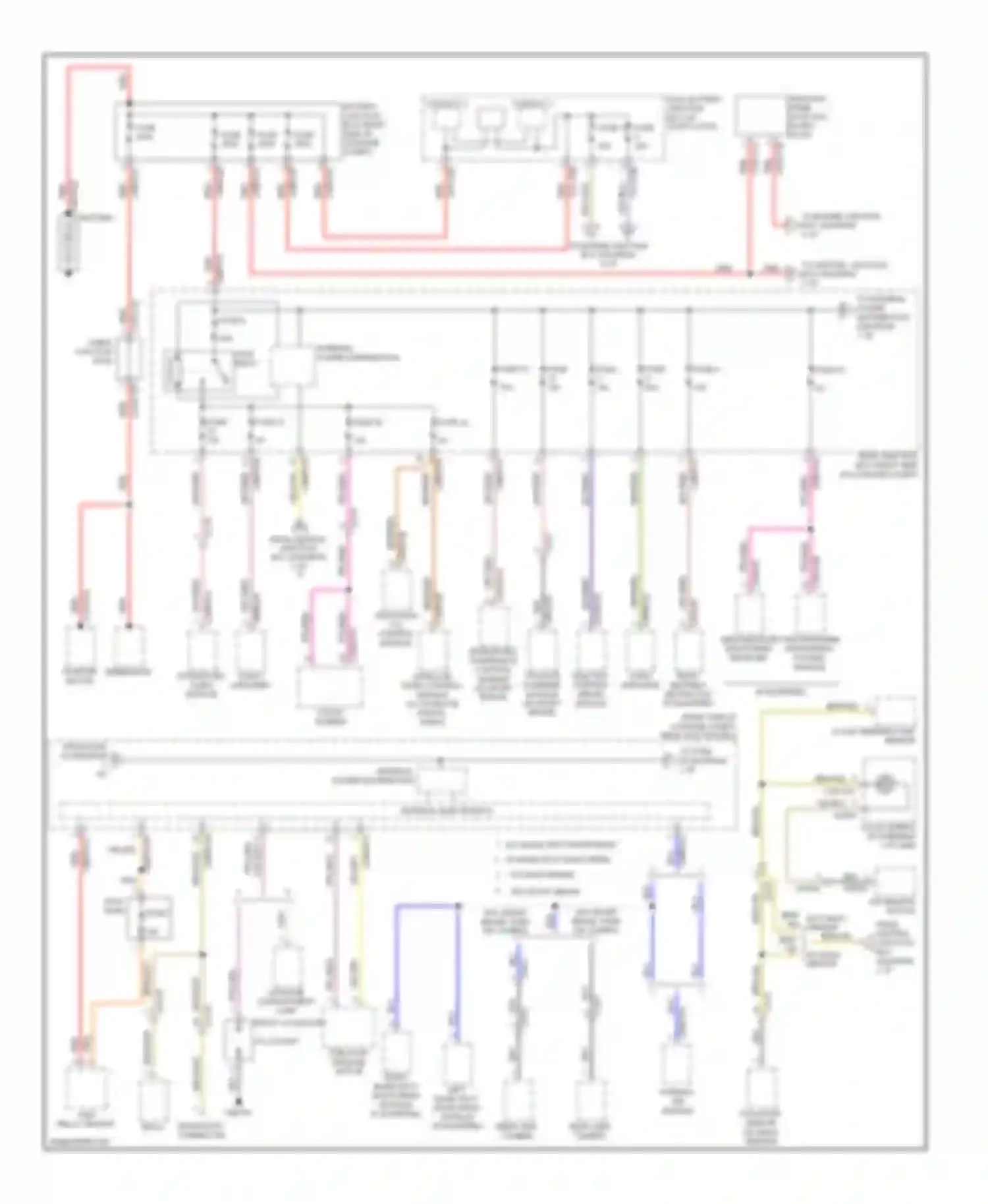 XFR Jaguar I facelift (2011-2015): Power distribution circuit (1 of 5)