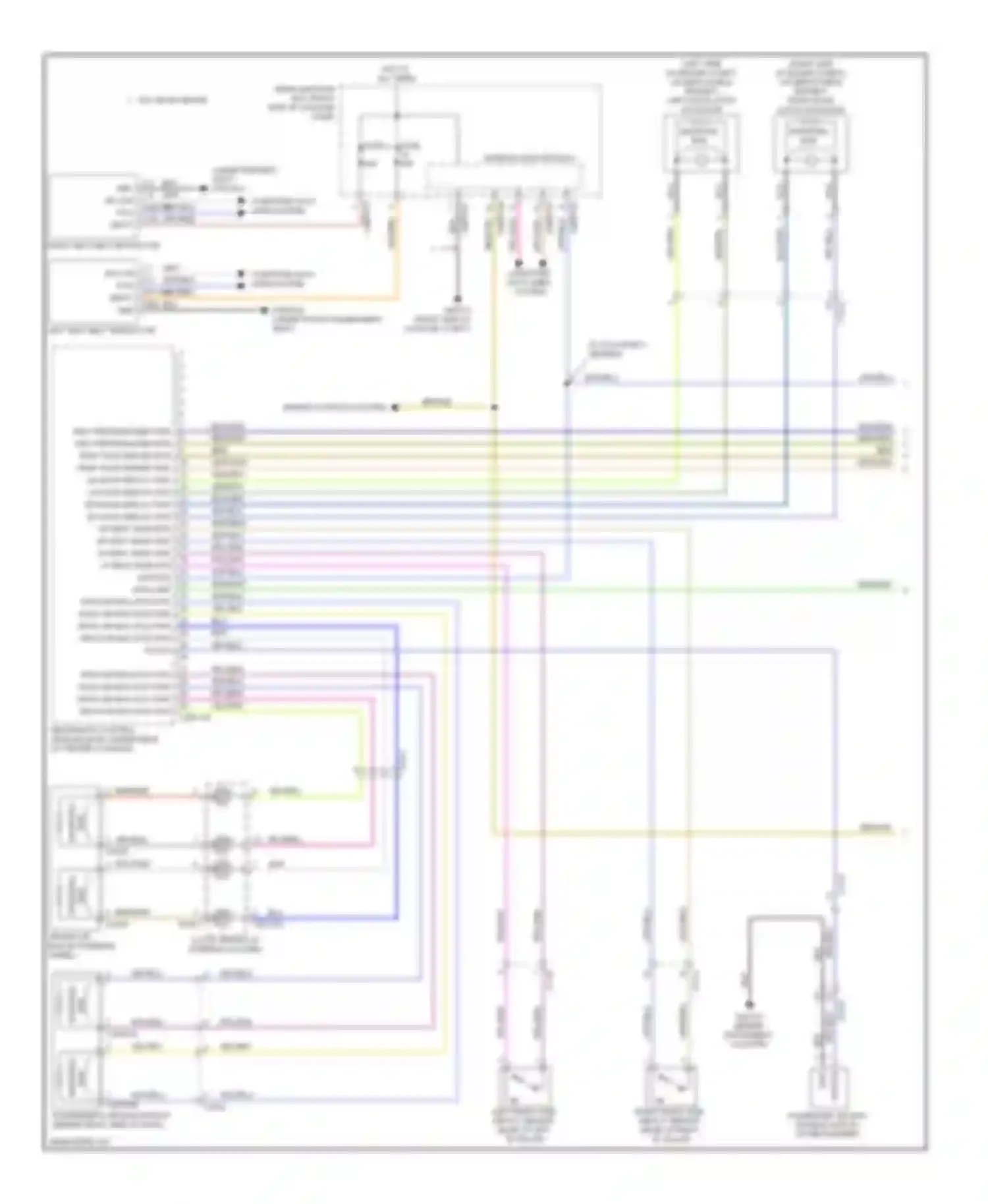 XFR Jaguar I facelift (2011-2015): Supplemental restraints circuit (1 of 3)