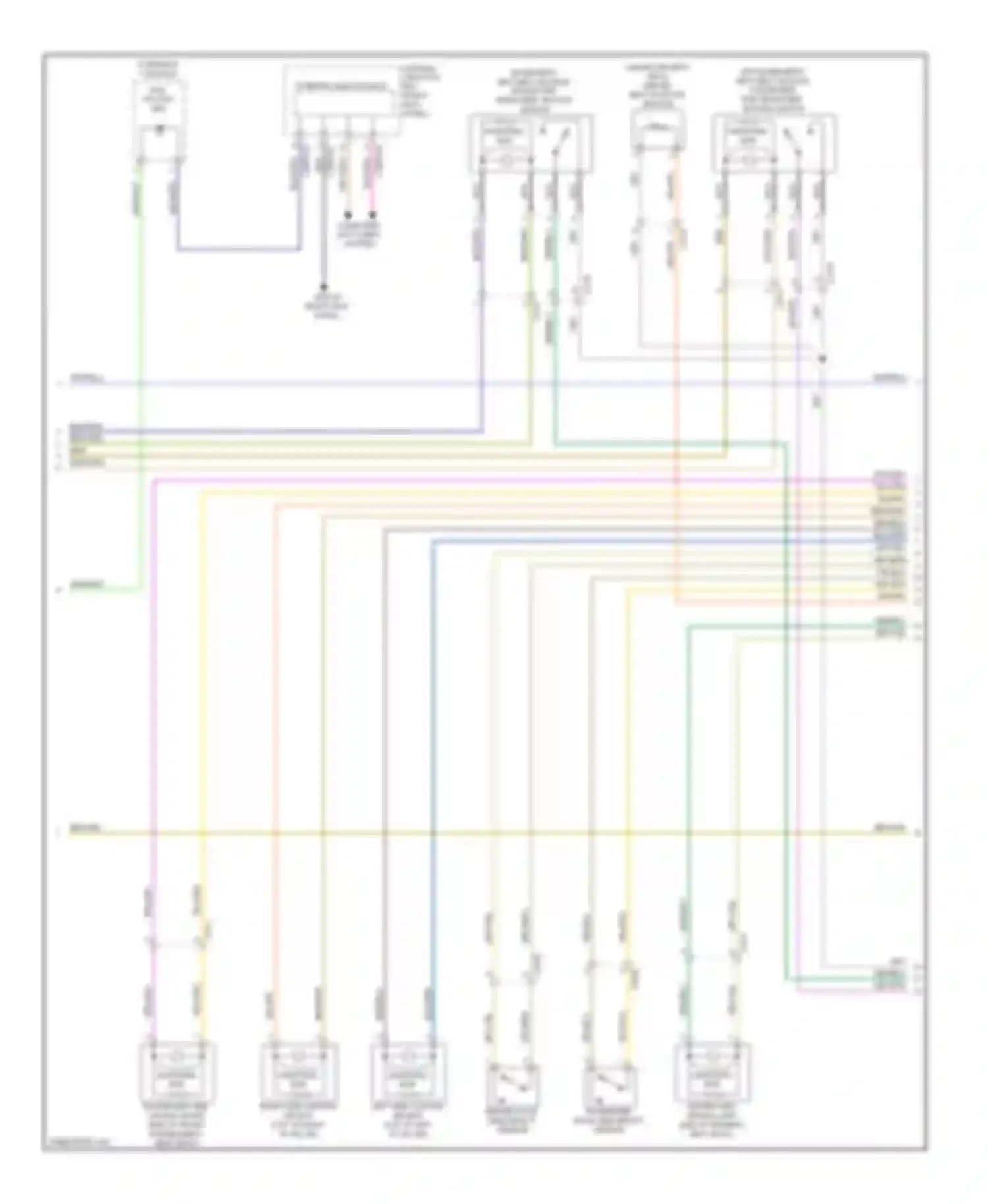 XFR Jaguar I facelift (2011-2015): Supplemental restraints circuit (2 of 3)