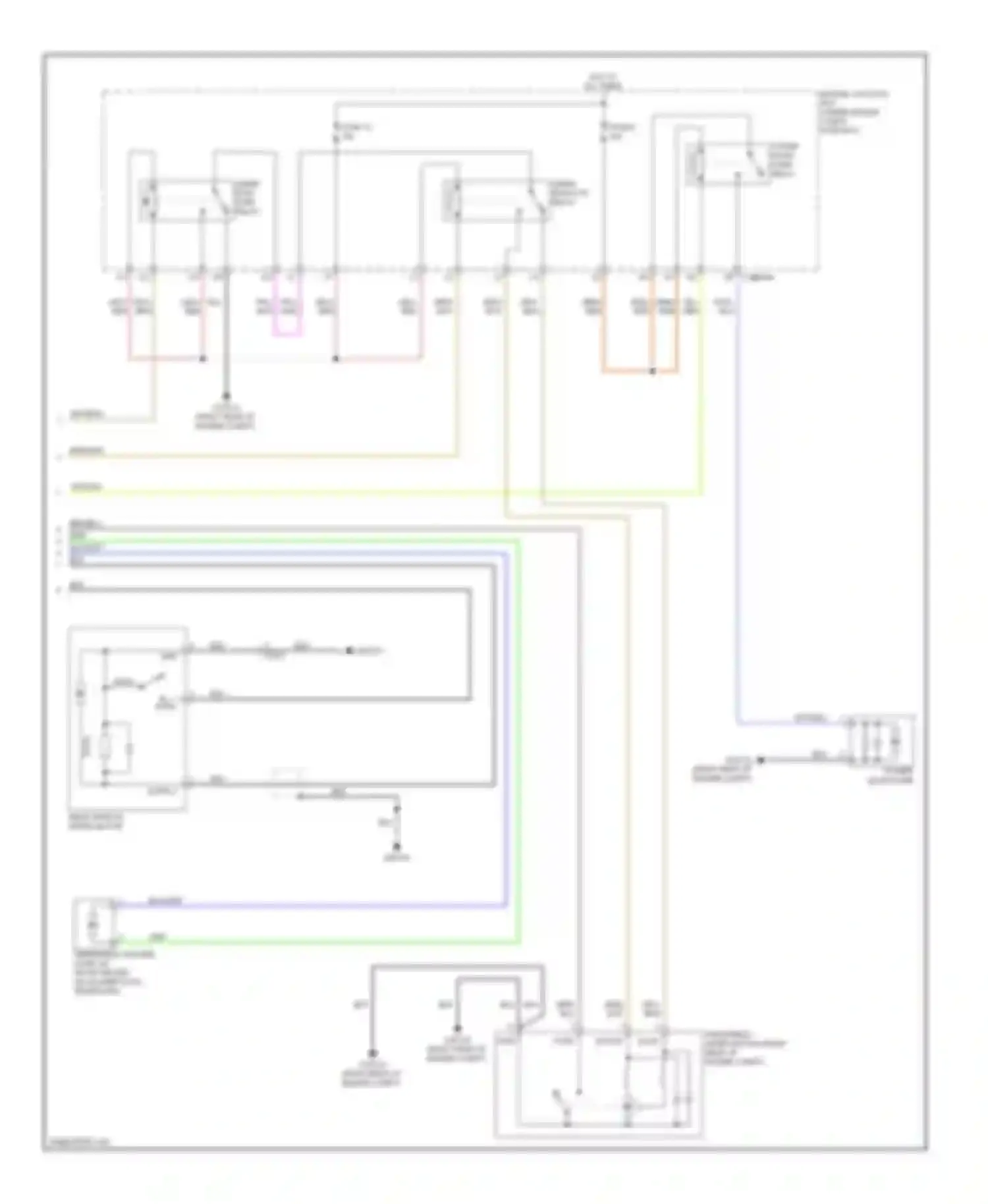 XFR Jaguar I facelift (2011-2015): Wiper/washer circuit (2 of 2)