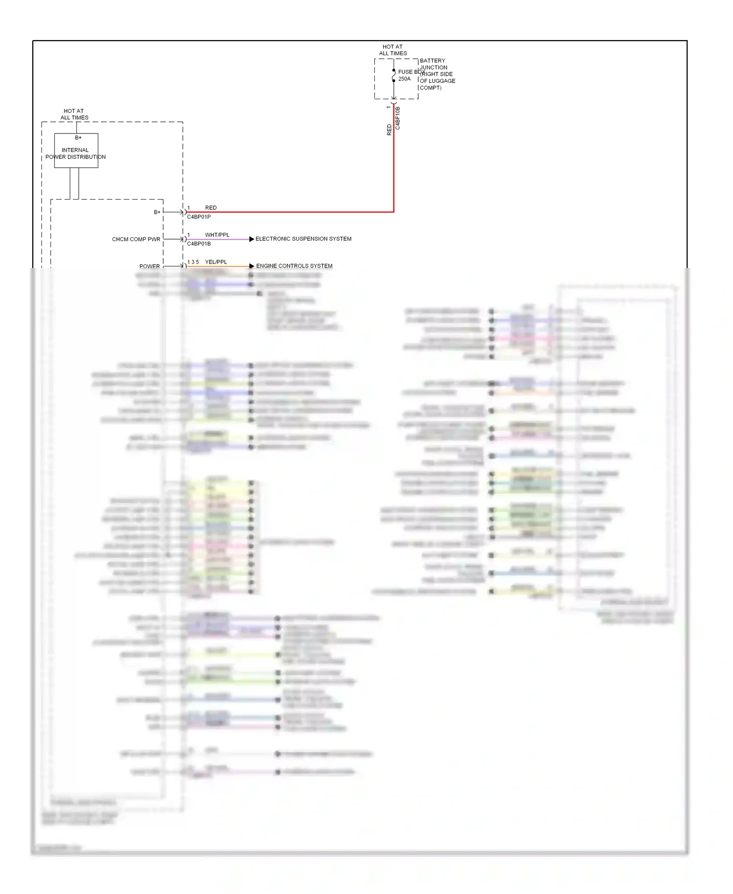 Jaguar XFR I facelift (2011-2015) computer data lines system starting/charging system wiring diagram  (1 of 1)