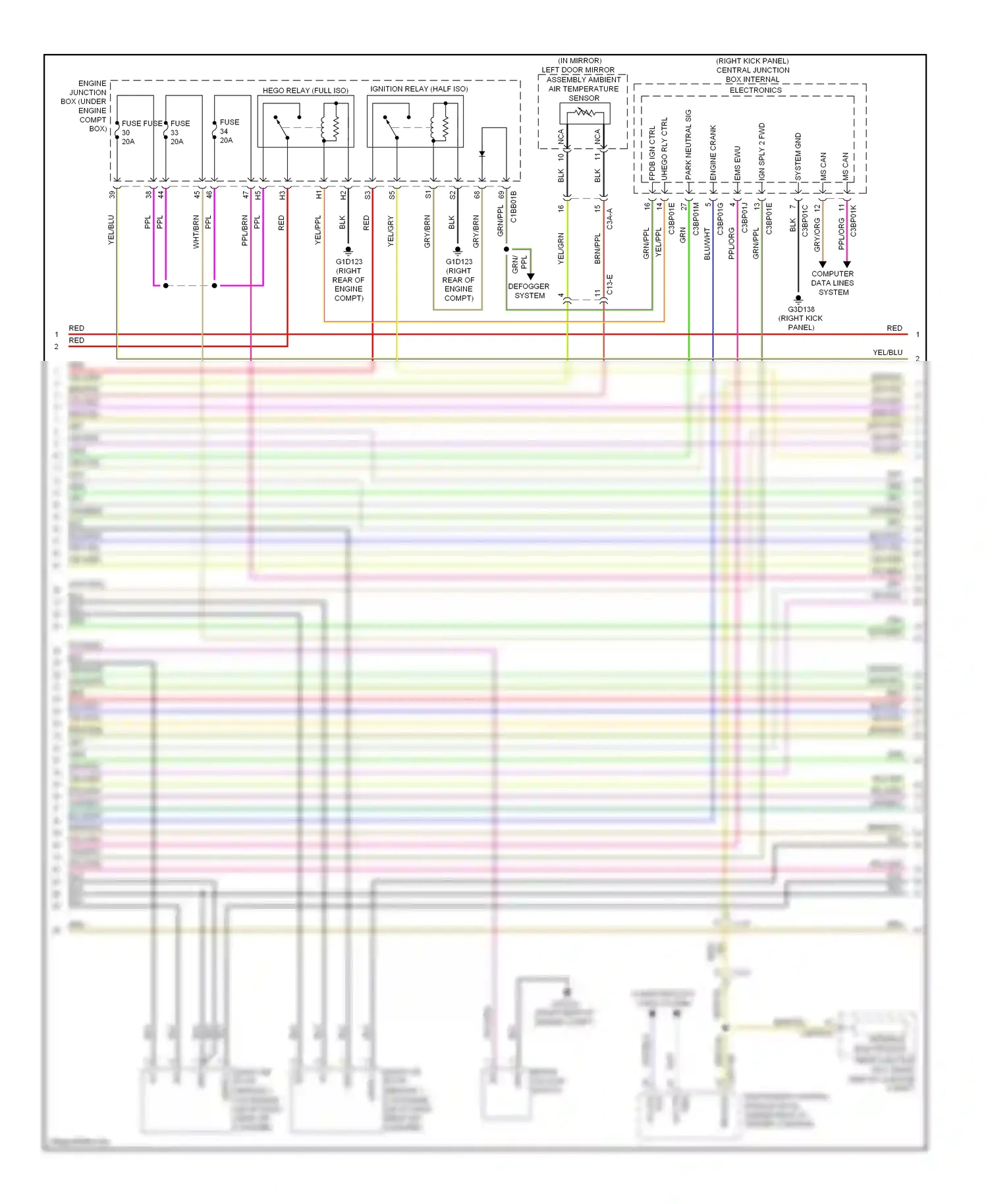 Jaguar XFR I facelift (2011-2015) computer data lines system wiring diagram  (18 of 71)