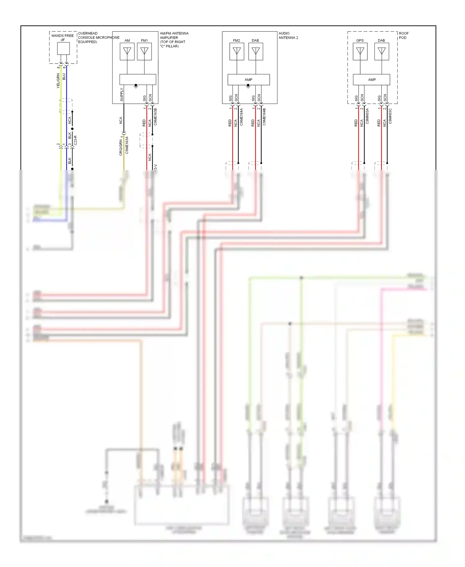 Jaguar XFR I facelift (2011-2015) computer wiring diagram  (1 of 4)
