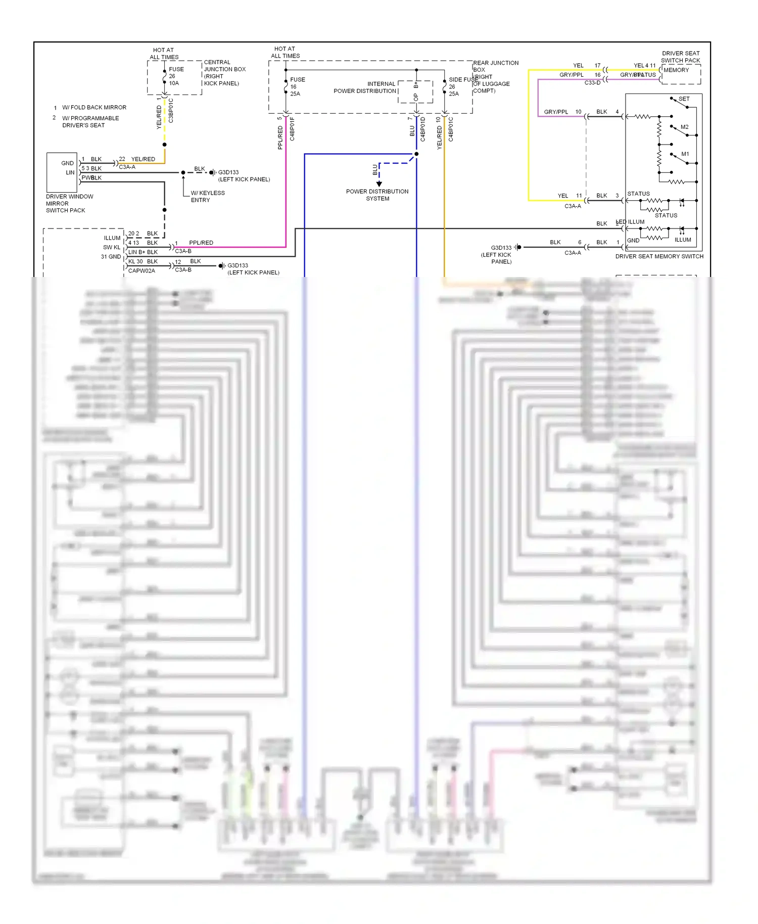 Jaguar XFR I facelift (2011-2015) engine controls wiring diagram  (1 of 1)