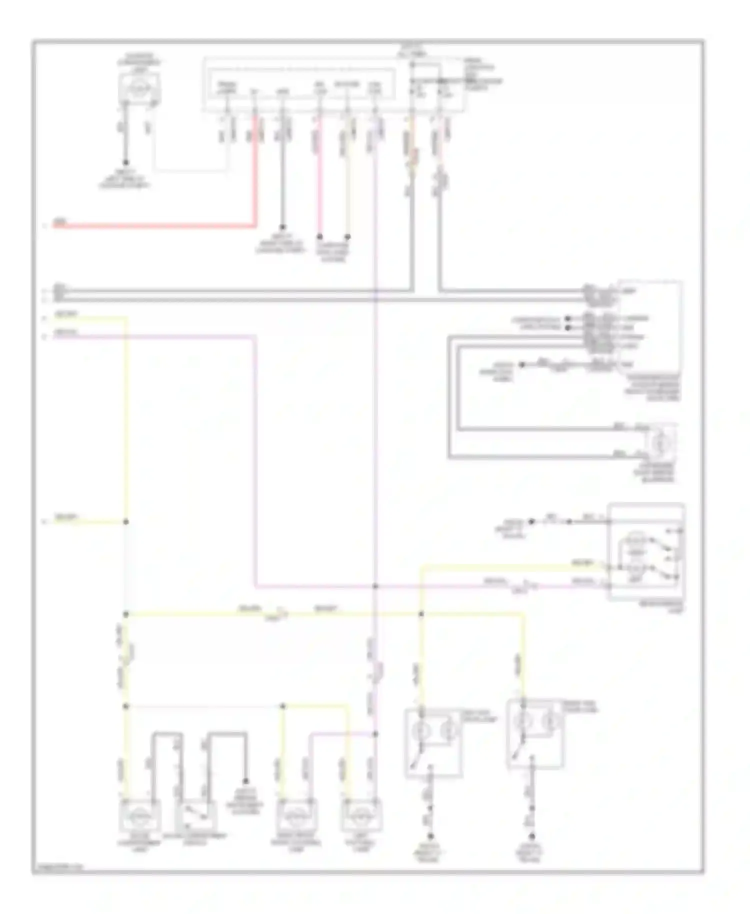 XFR Jaguar I (2009-2011): Courtesy lamps circuit (2 of 2)