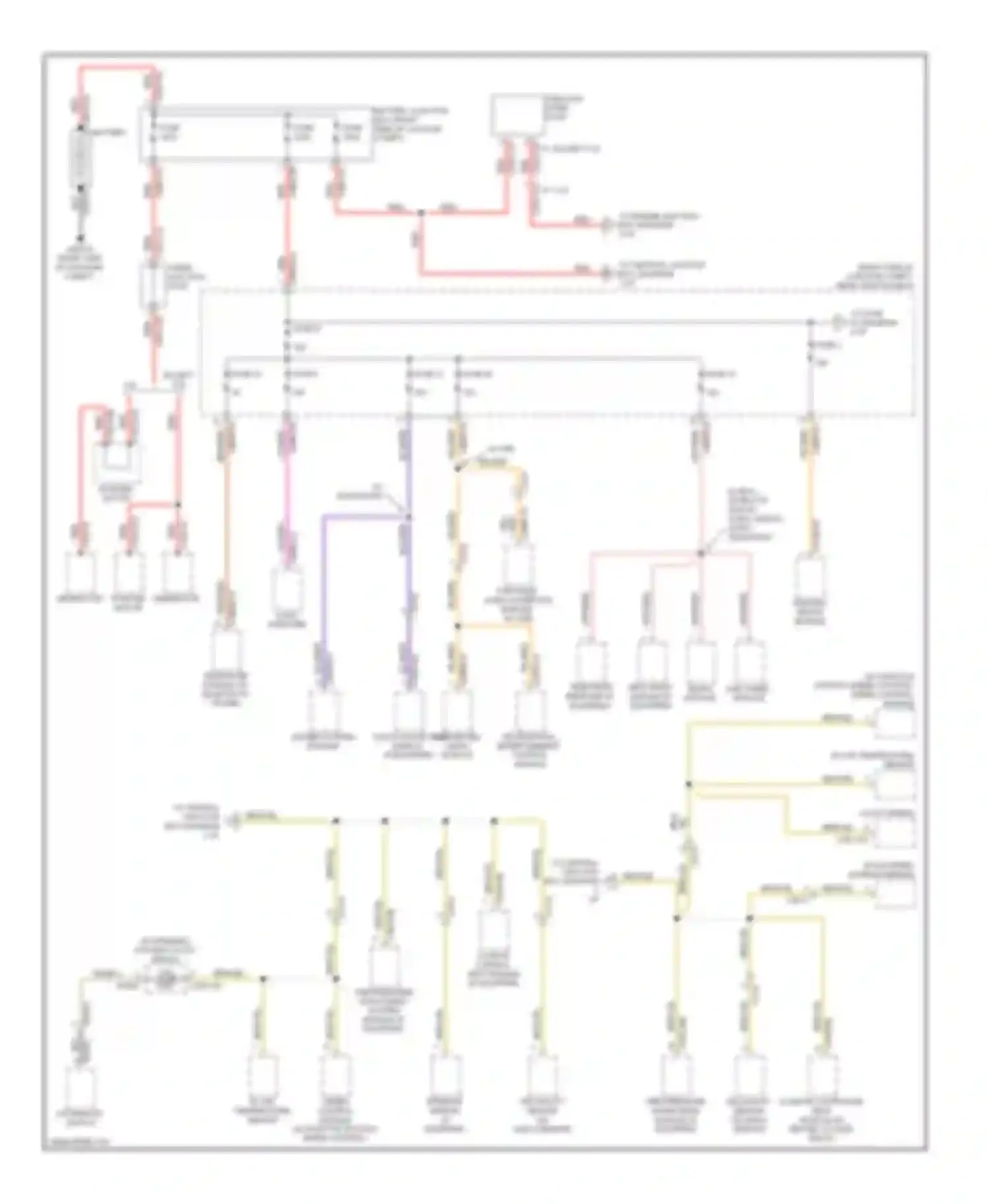 XFR Jaguar I (2009-2011): Power distribution circuit (1 of 5)