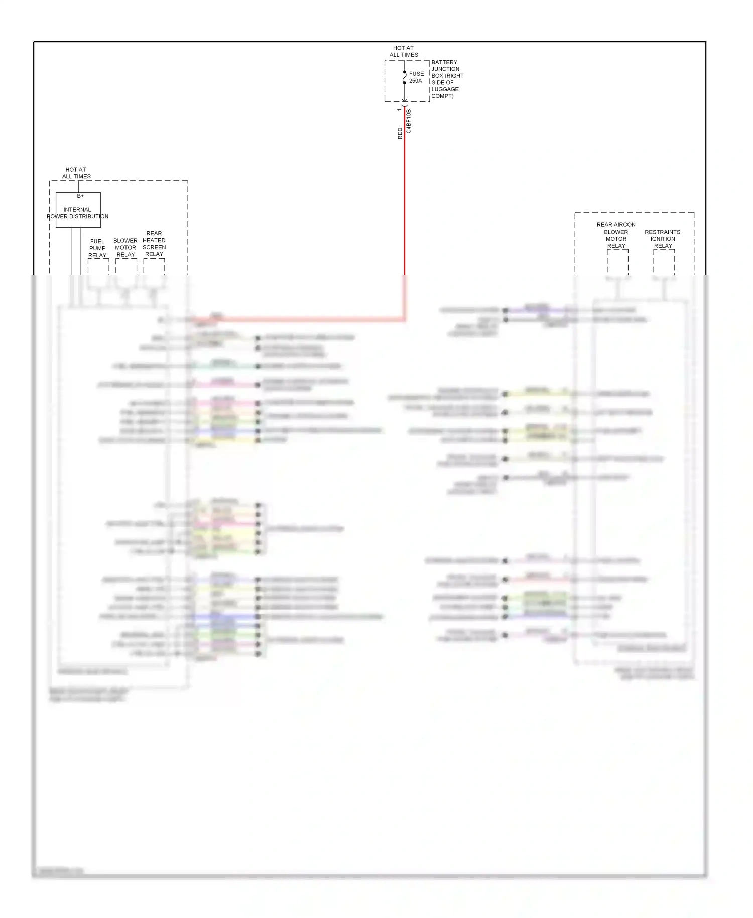 Jaguar XFR I (2009-2011) computer data lines system starting/charging, wiring diagram  (1 of 1)