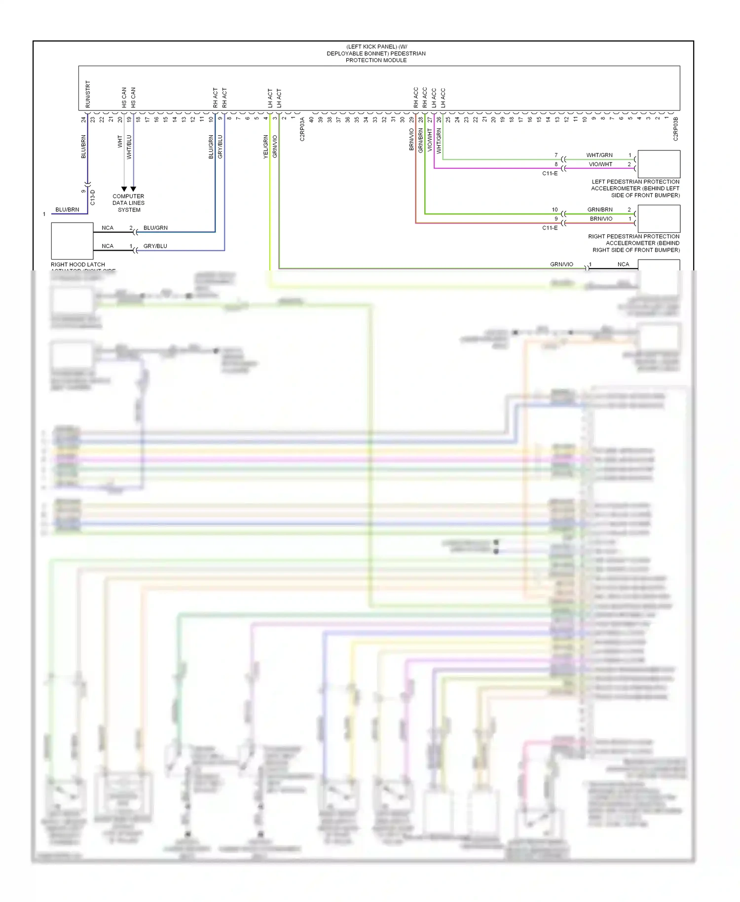 Jaguar XFR I (2009-2011) computer data lines system wiring diagram  (49 of 53)