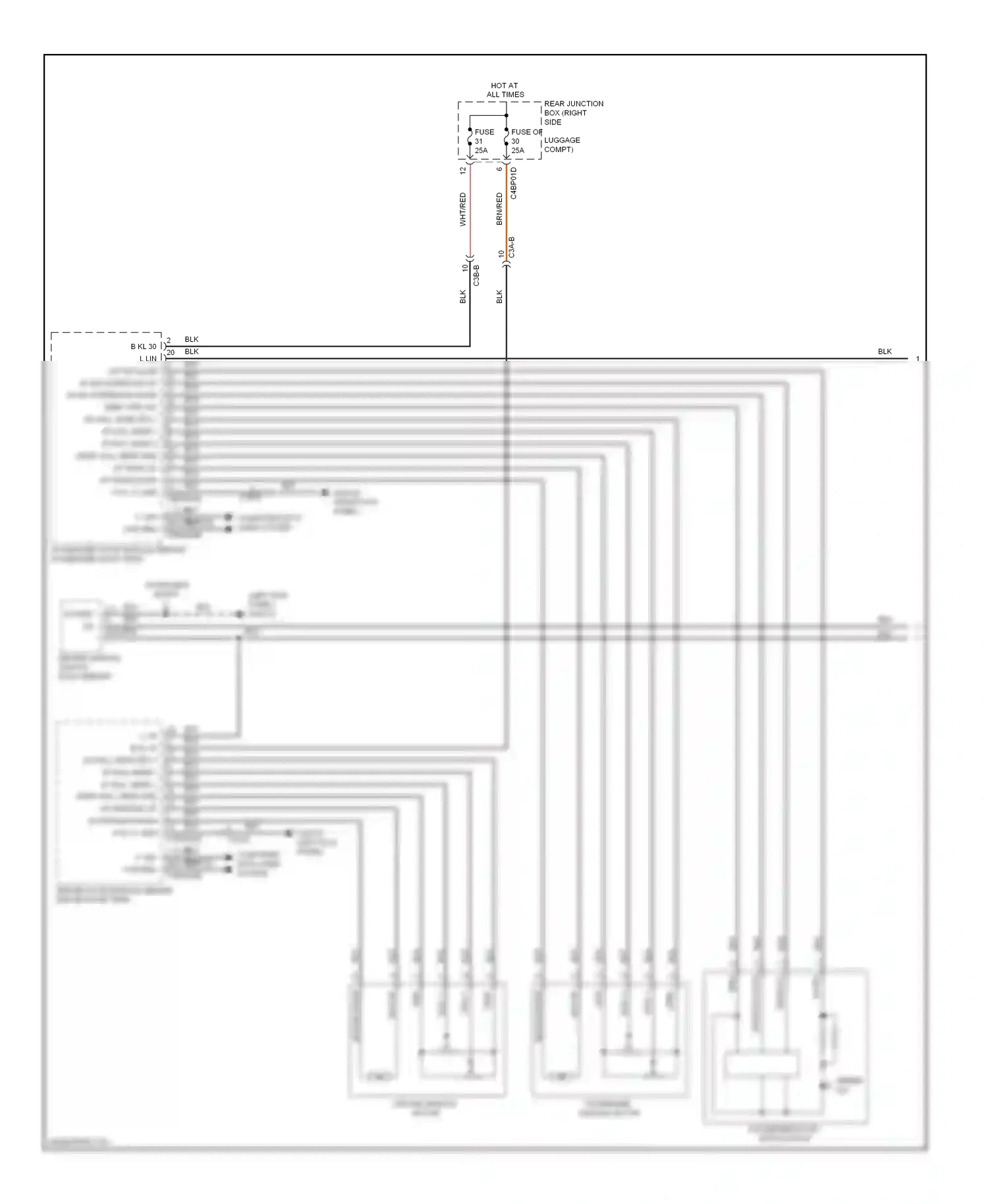Jaguar XFR I (2009-2011) computer data lines system wiring diagram  (40 of 53)