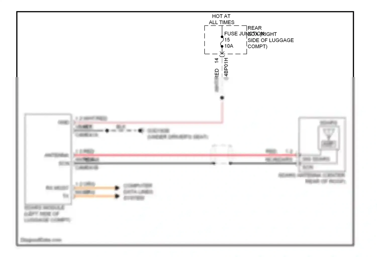 Jaguar XFR I (2009-2011) computer data lines system wiring diagram  (45 of 53)