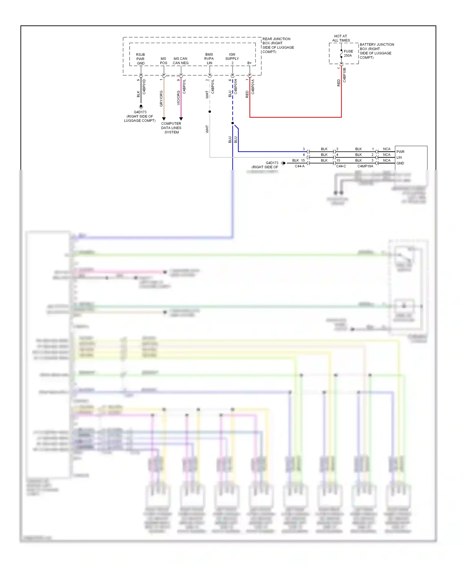 Jaguar XFR I (2009-2011) computer data lines system wiring diagram  (29 of 53)