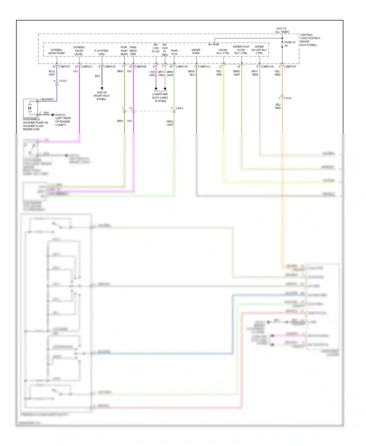 Jaguar XFR I (2009-2011) computer data lines system wiring diagram  (53 of 53)