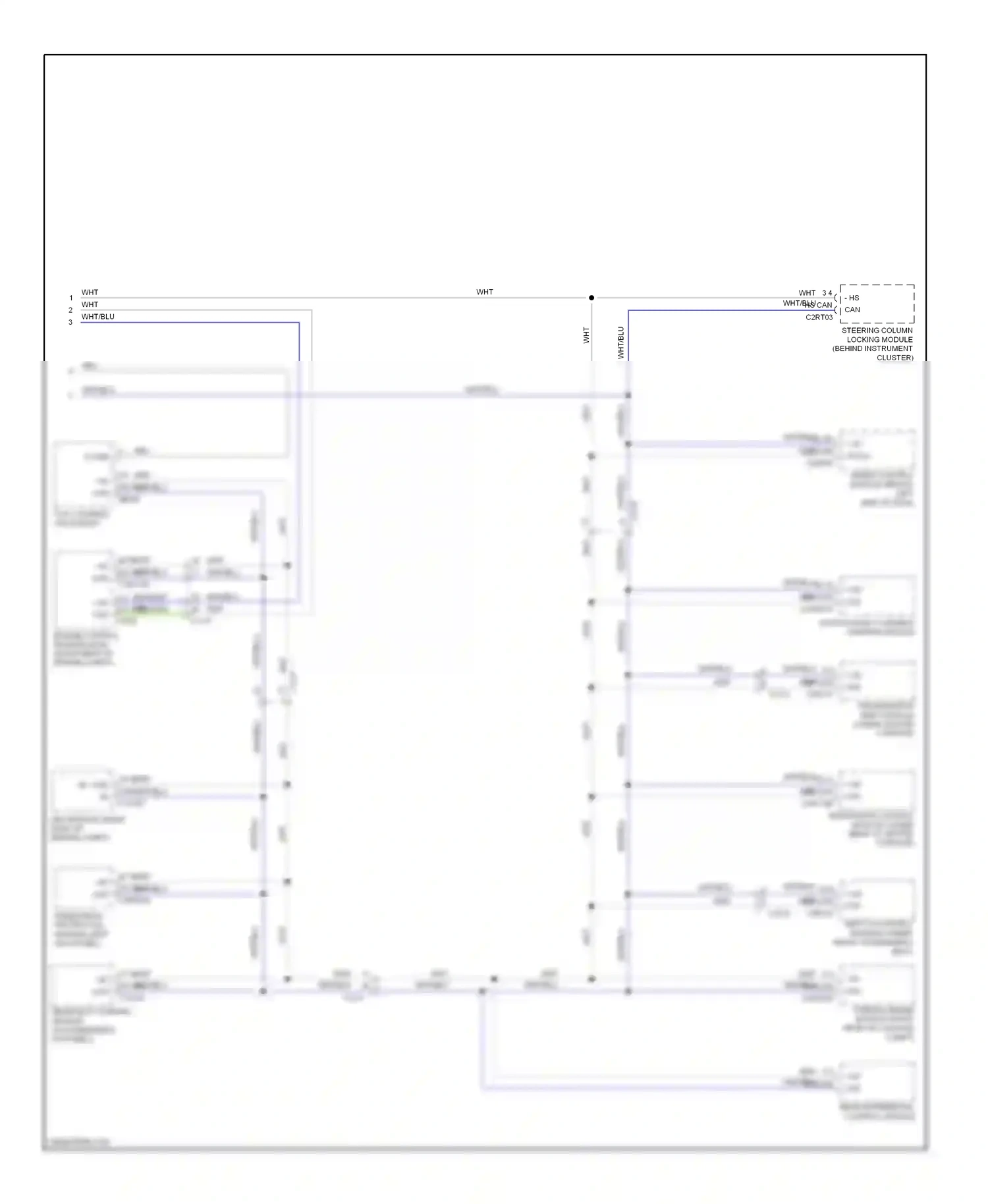 Jaguar XFR I (2009-2011) continuously variable damping module wiring diagram  (1 of 1)
