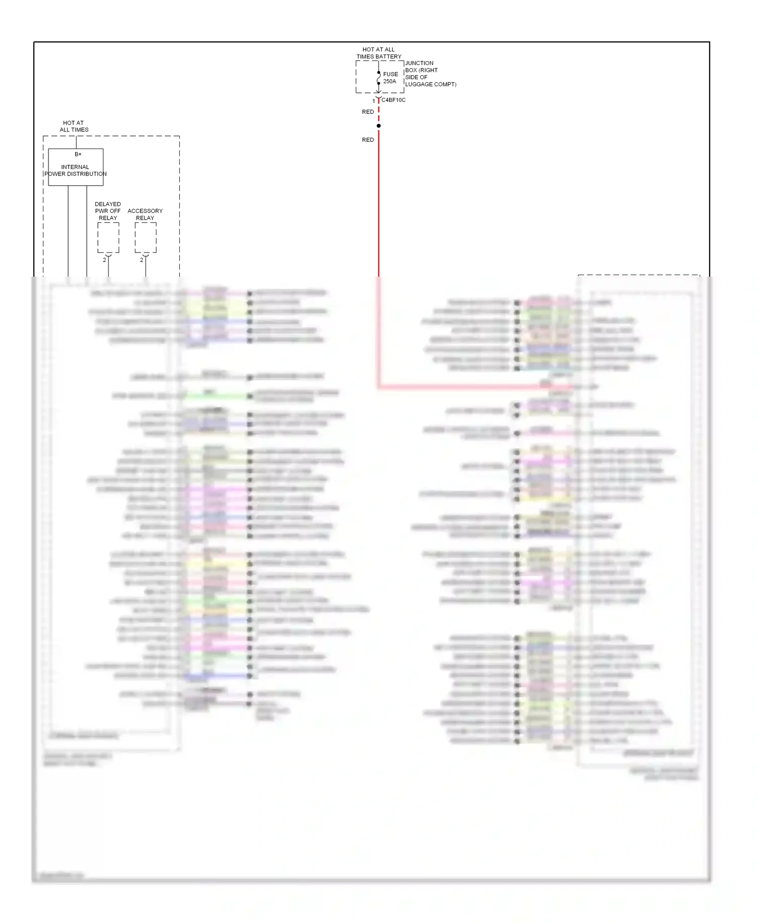 Jaguar XFR I (2009-2011) internal electronics wiring diagram  (1 of 14)