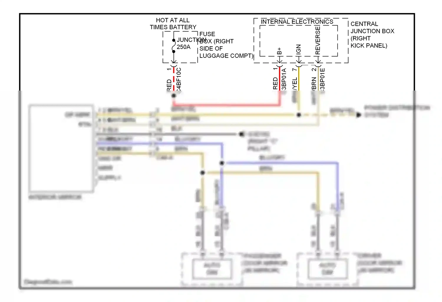 Jaguar XFR I (2009-2011) internal electronics wiring diagram  (8 of 14)