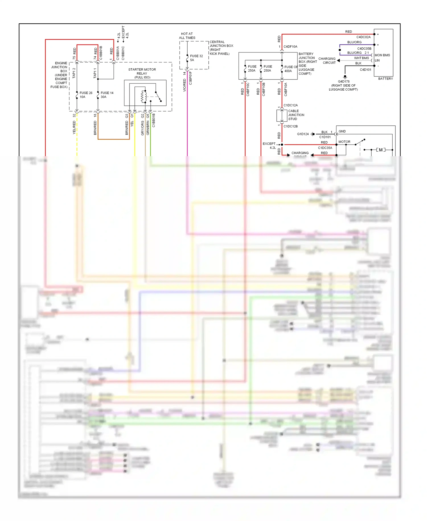 Jaguar XFR I (2009-2011) internal electronics wiring diagram  (12 of 14)