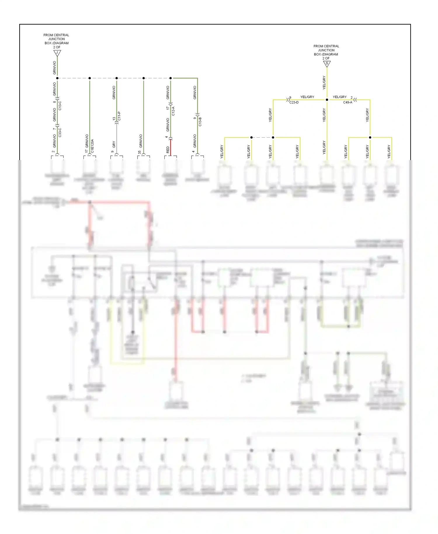 Jaguar XFR I (2009-2011) steering angle sensor wiring diagram  (1 of 1)
