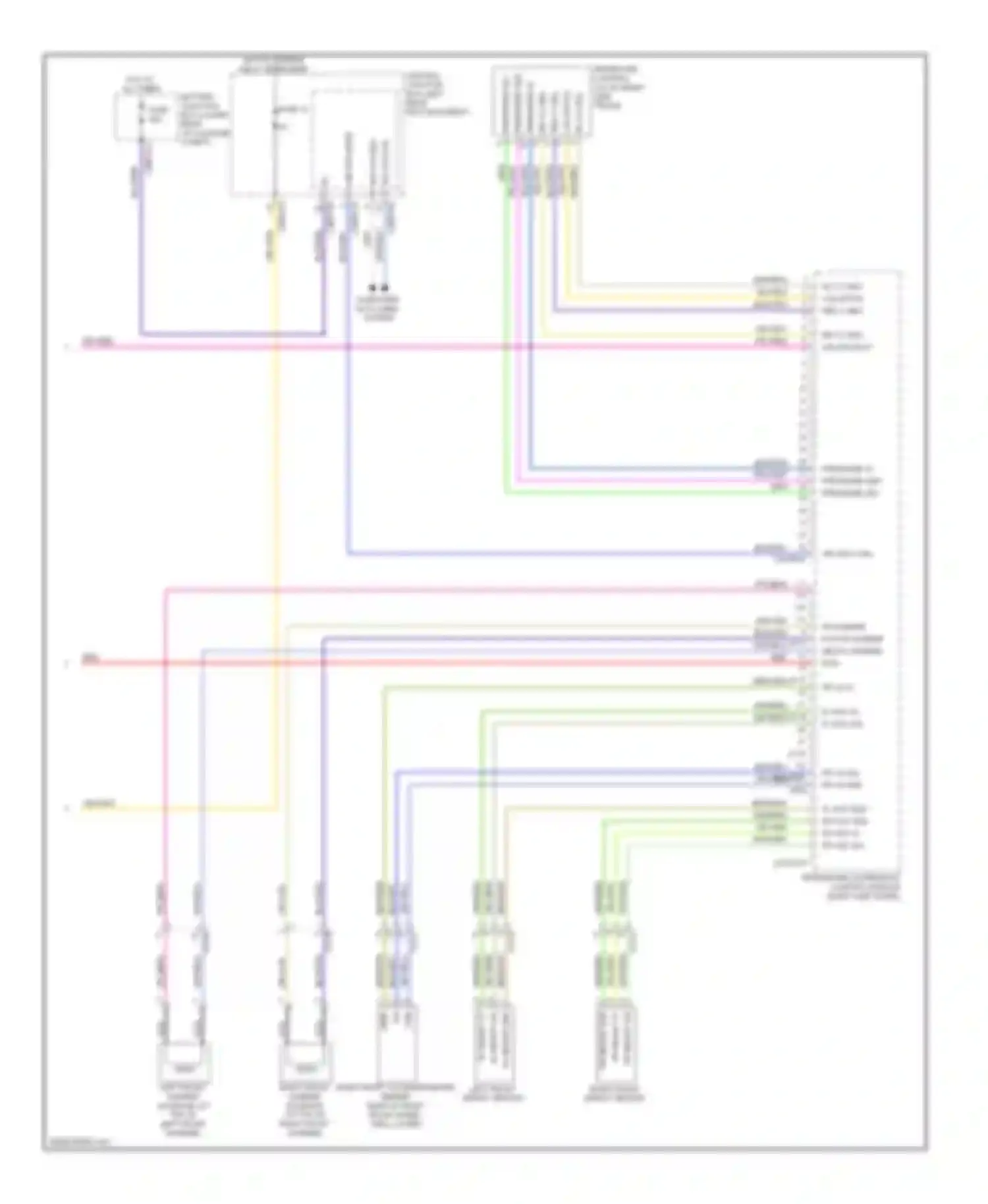 XJ Jaguar X351 (2009-2015): Electronic suspension circuit (2 of 2)