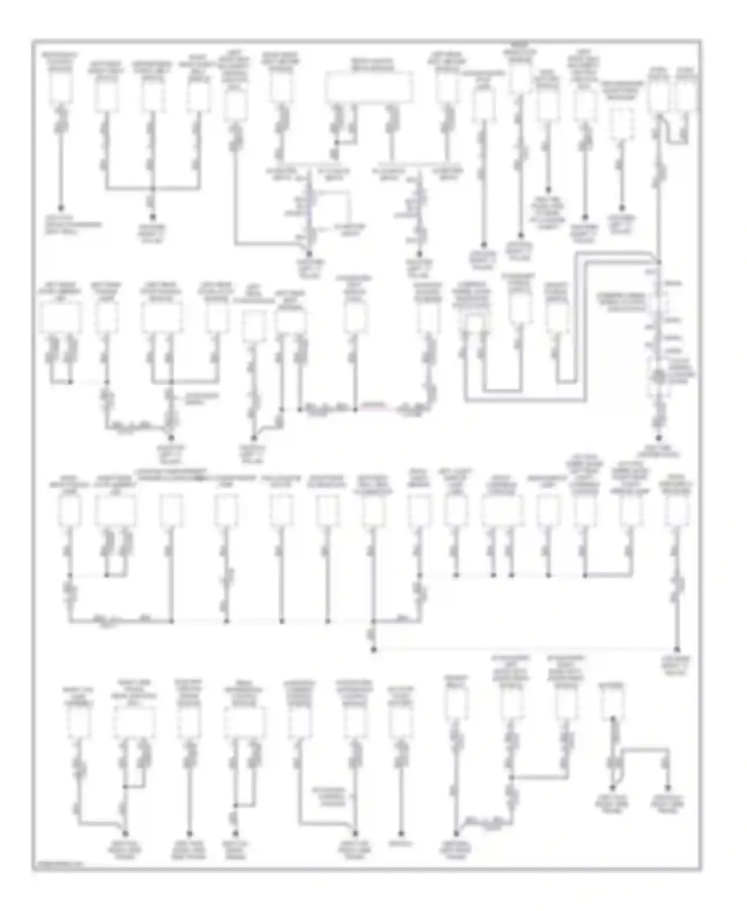 XJ Jaguar X351 (2009-2015): Ground distribution circuit (3 of 4)