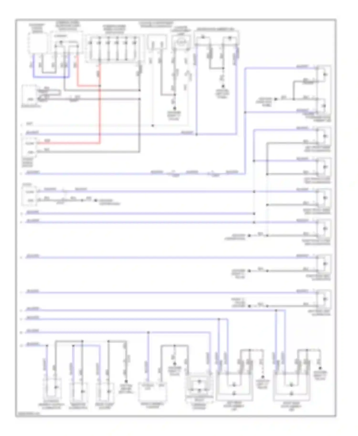 XJ Jaguar X351 (2009-2015): Instrument illumination circuit (2 of 2)