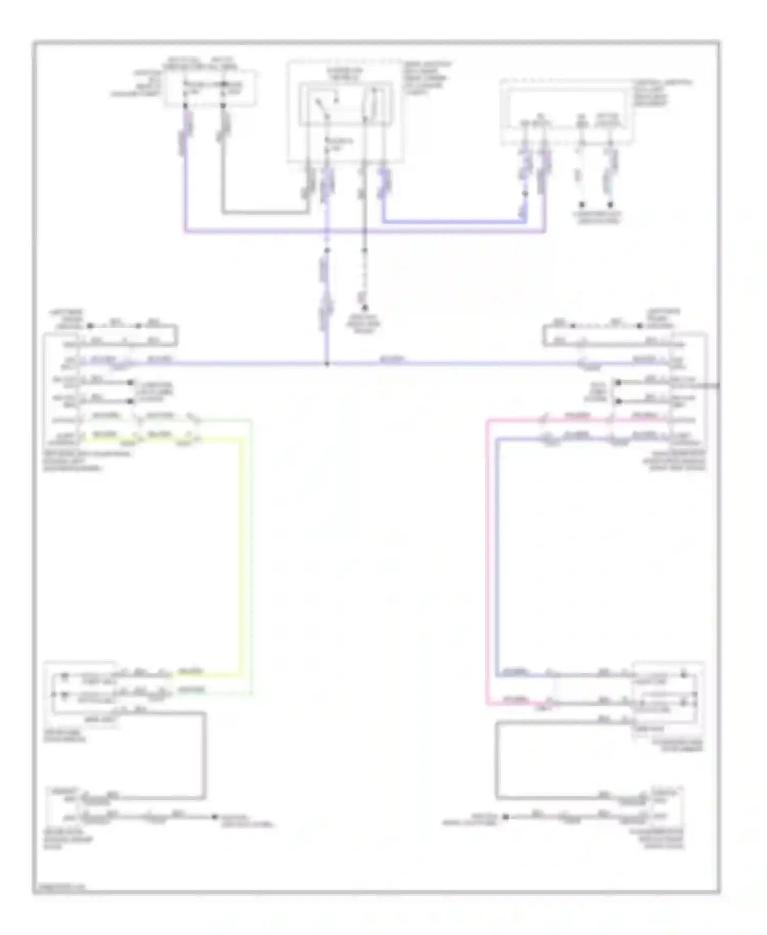 XJ Jaguar X351 (2009-2015): Blind spot monitoring circuit