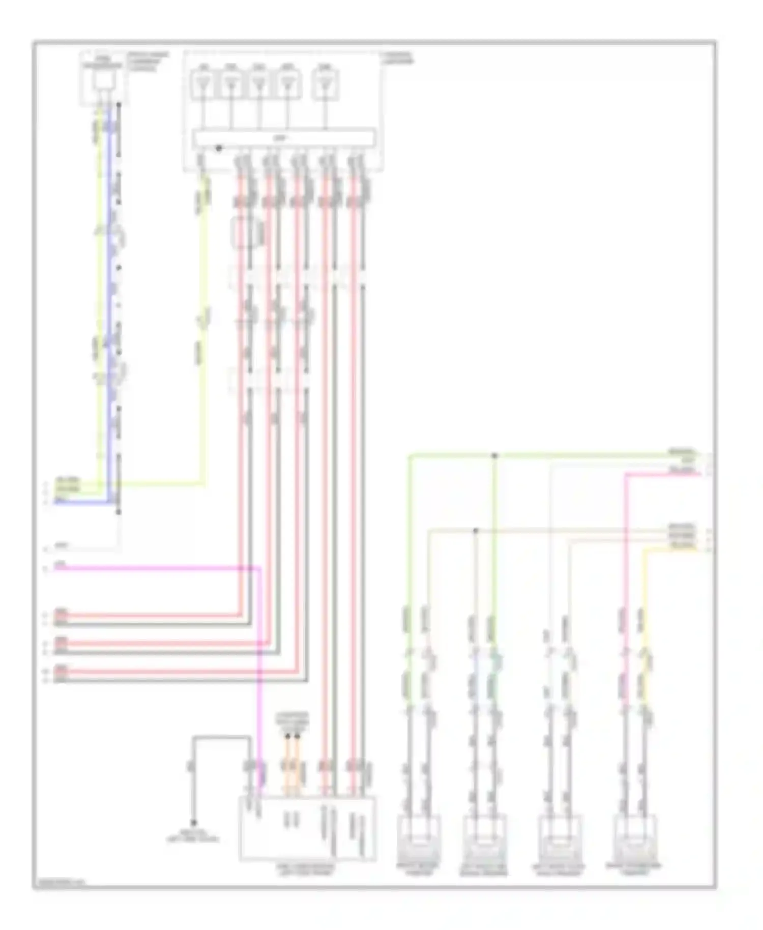 XJ Jaguar X351 (2009-2015): Navigation circuit, 10 speaker system (3 of 4)