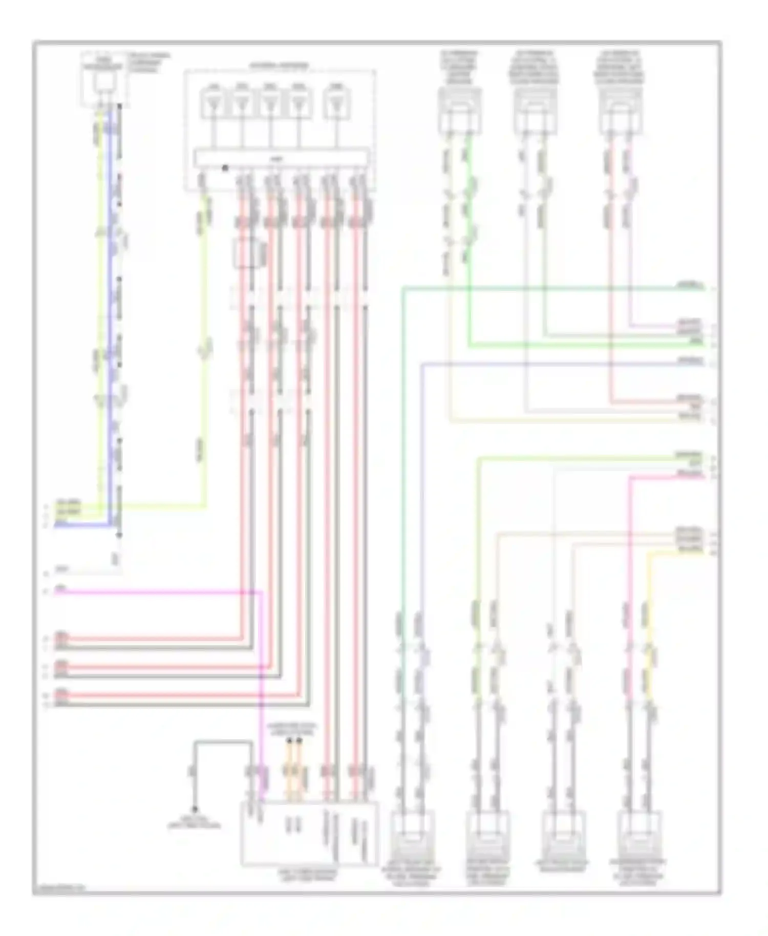 XJ Jaguar X351 (2009-2015): Navigation circuit, 12 & 15 speaker systems (2 of 3)