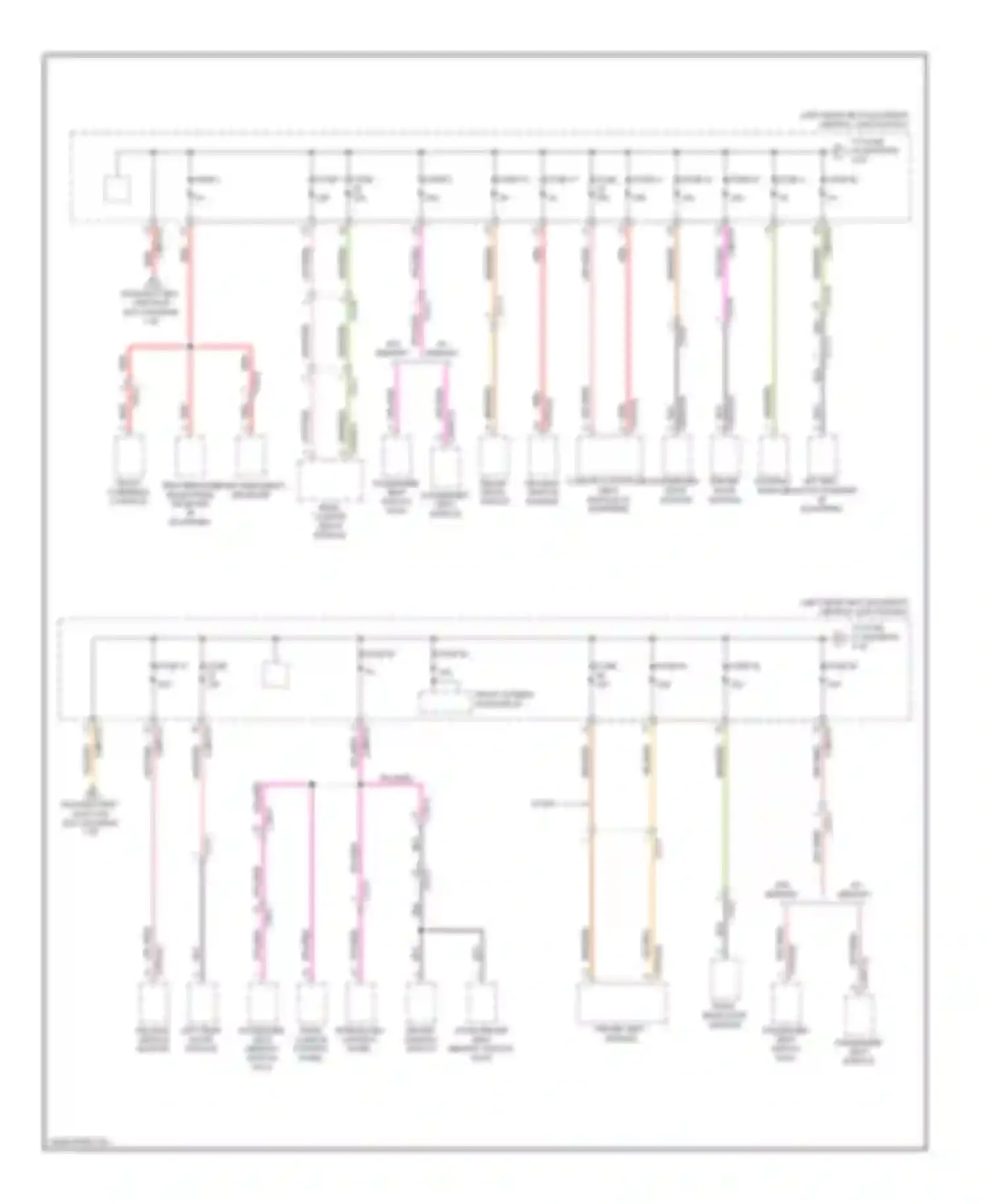 XJ Jaguar X351 (2009-2015): Power distribution circuit (3 of 7)