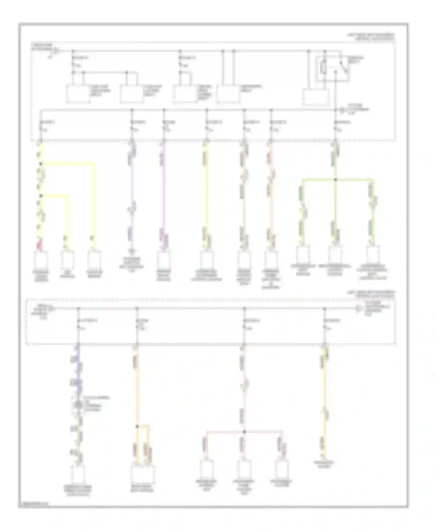 XJ Jaguar X351 (2009-2015): Power distribution circuit (4 of 7)