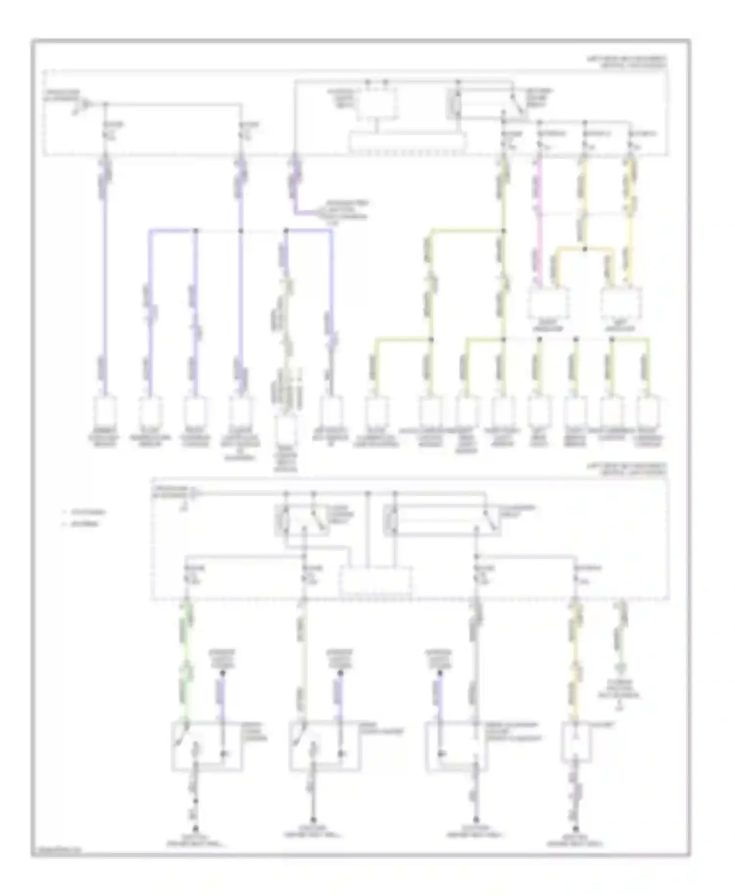 XJ Jaguar X351 (2009-2015): Power distribution circuit (5 of 7)