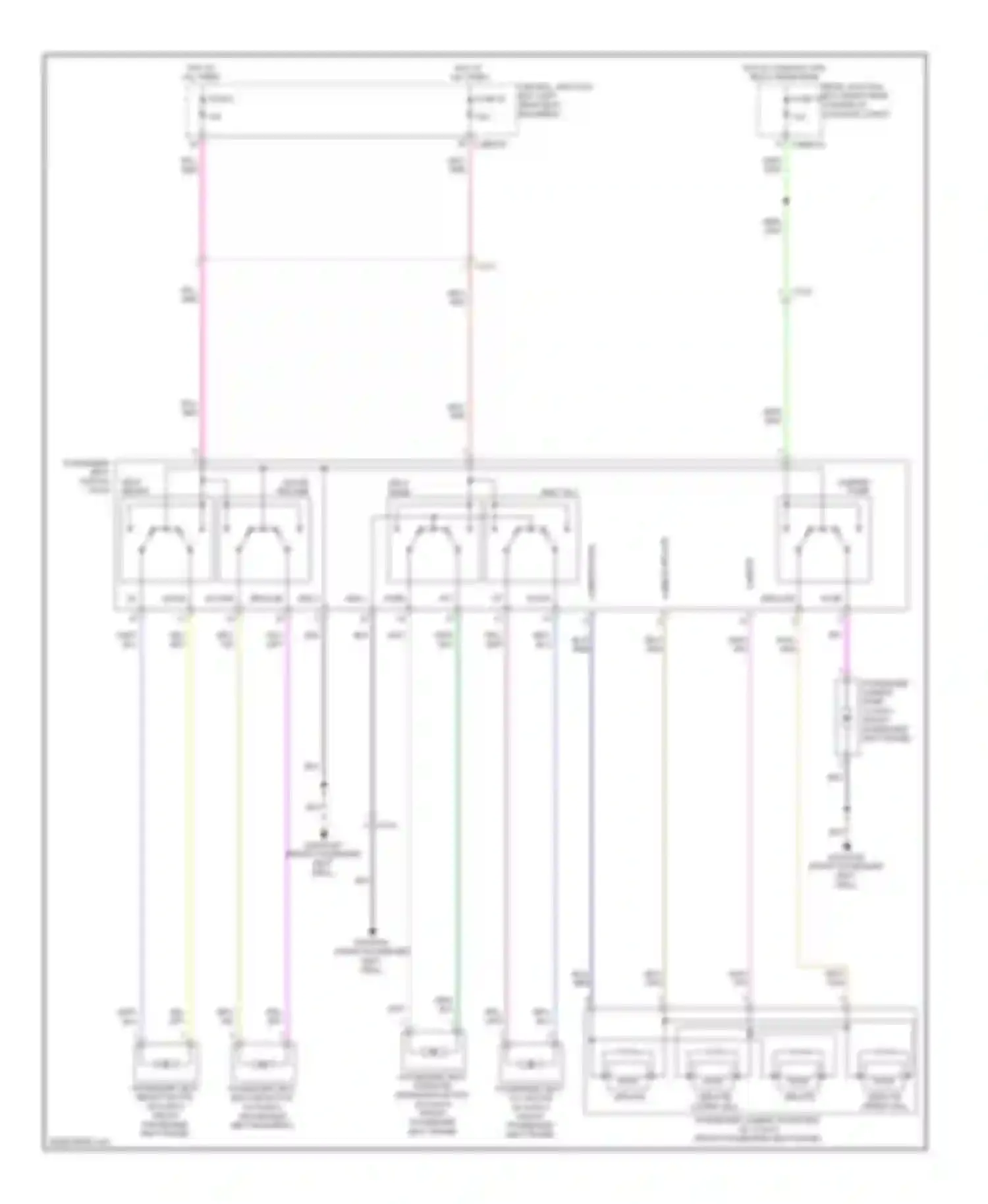 XJ Jaguar X351 (2009-2015): Passenger power seat circuit, 8-way & 12-way