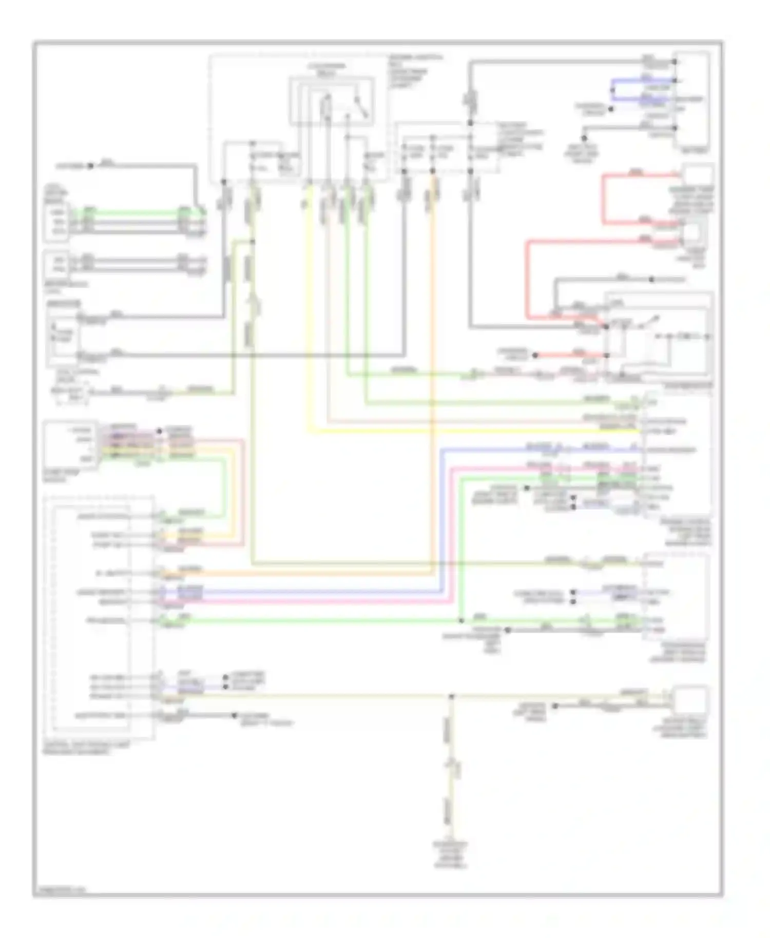 XJ Jaguar X351 (2009-2015): Starting circuit, without start-stop system