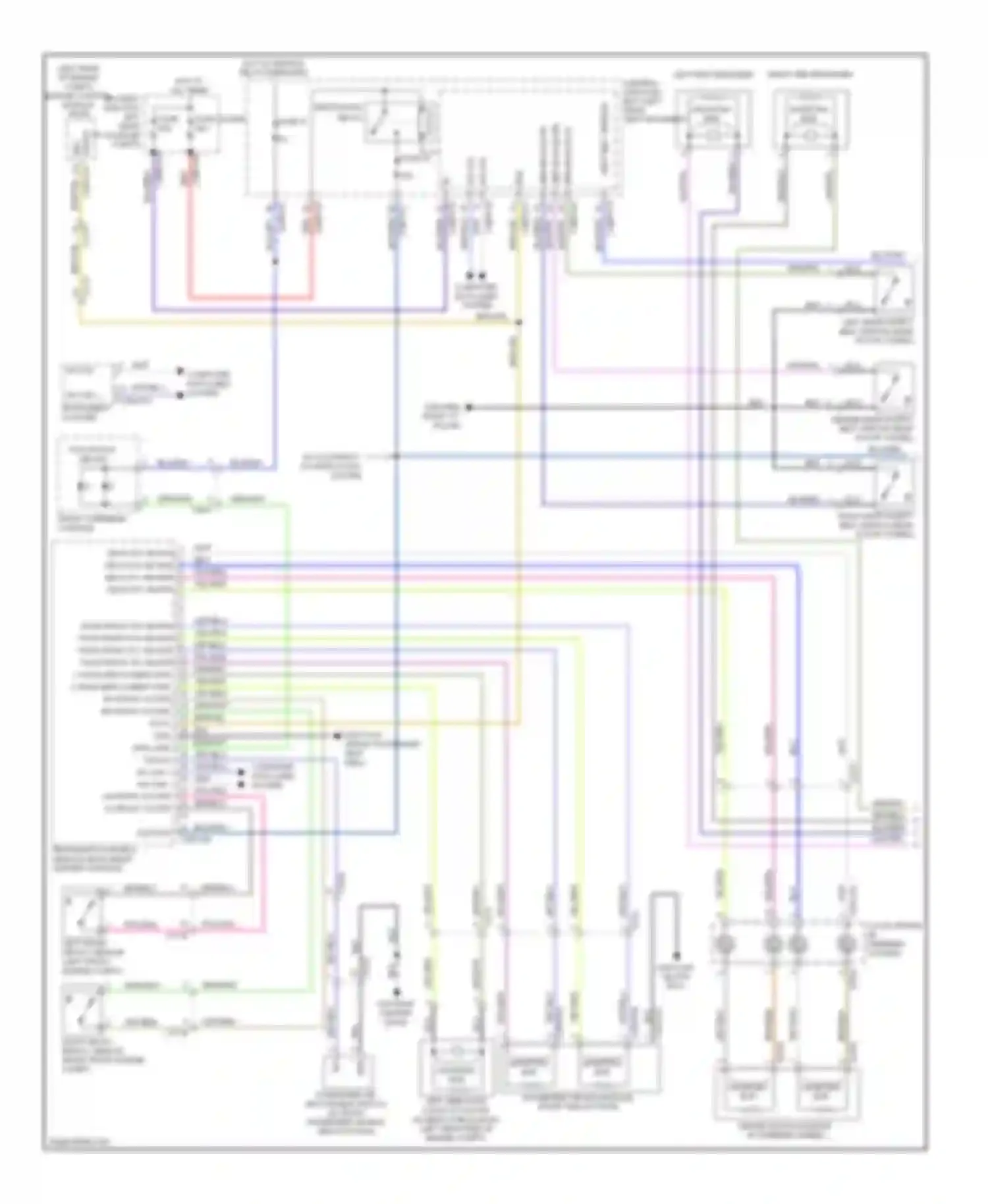 XJ Jaguar X351 (2009-2015): Supplemental restraints circuit (1 of 2)