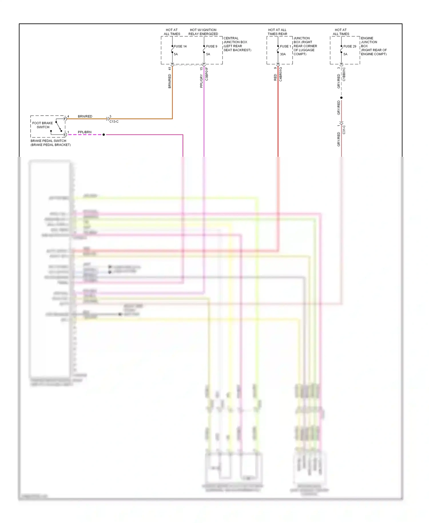 Jaguar XJ X351 (2009-2015) computer data lines system wiring diagram  (70 of 82)