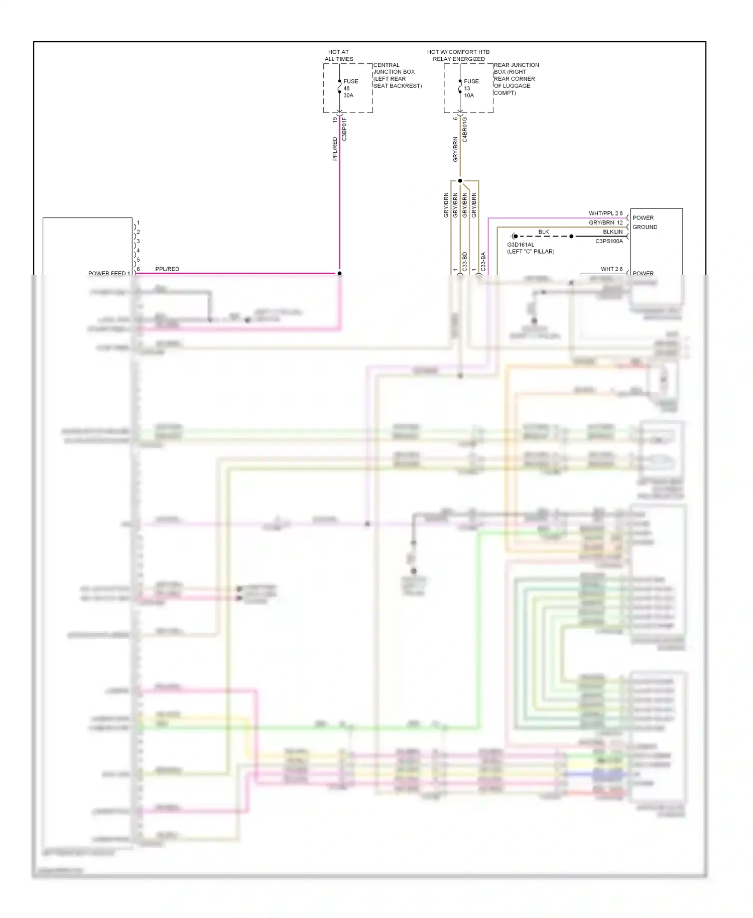 Jaguar XJ X351 (2009-2015) computer data lines system wiring diagram  (59 of 82)