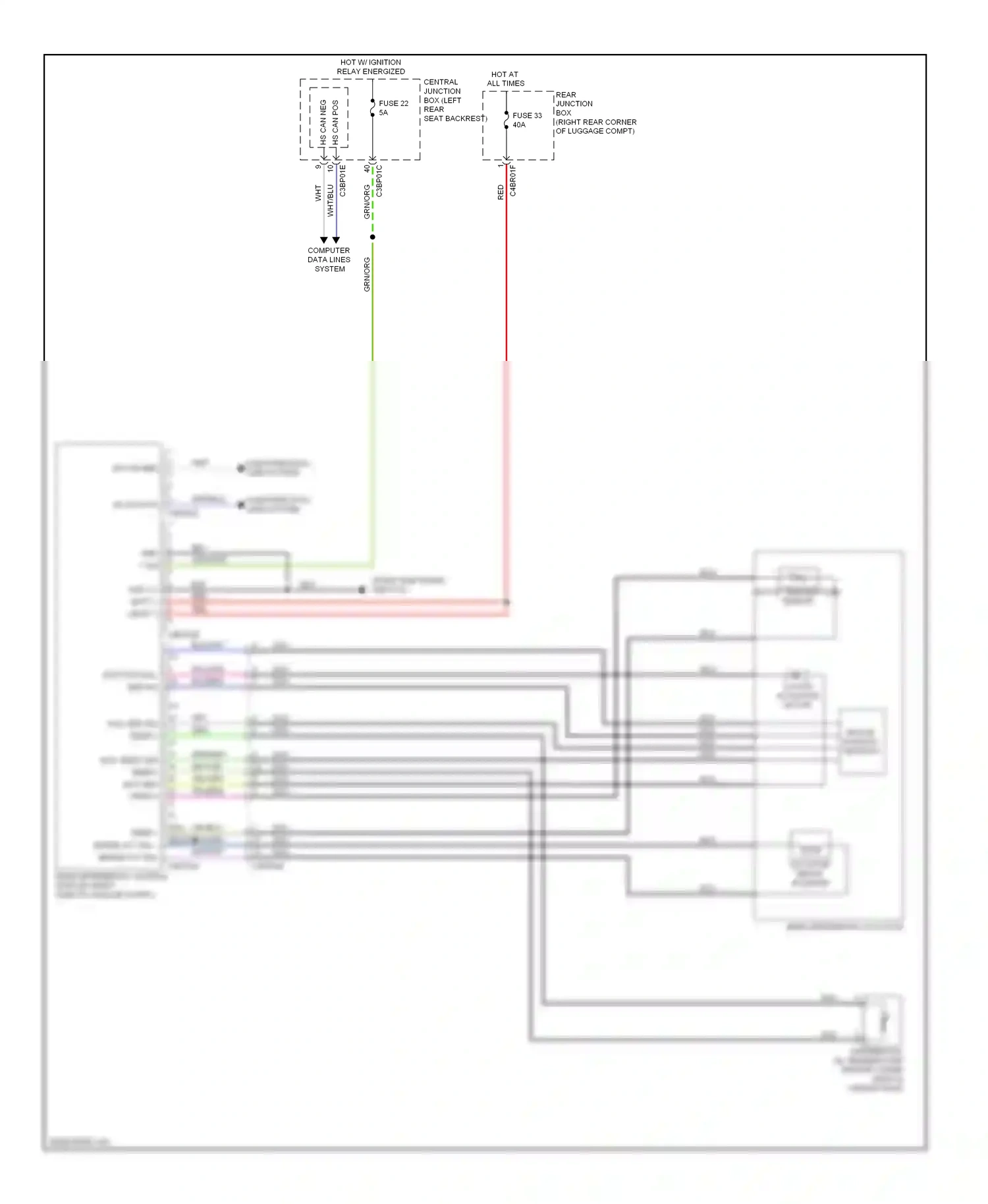 Jaguar XJ X351 (2009-2015) computer data lines system wiring diagram  (75 of 82)